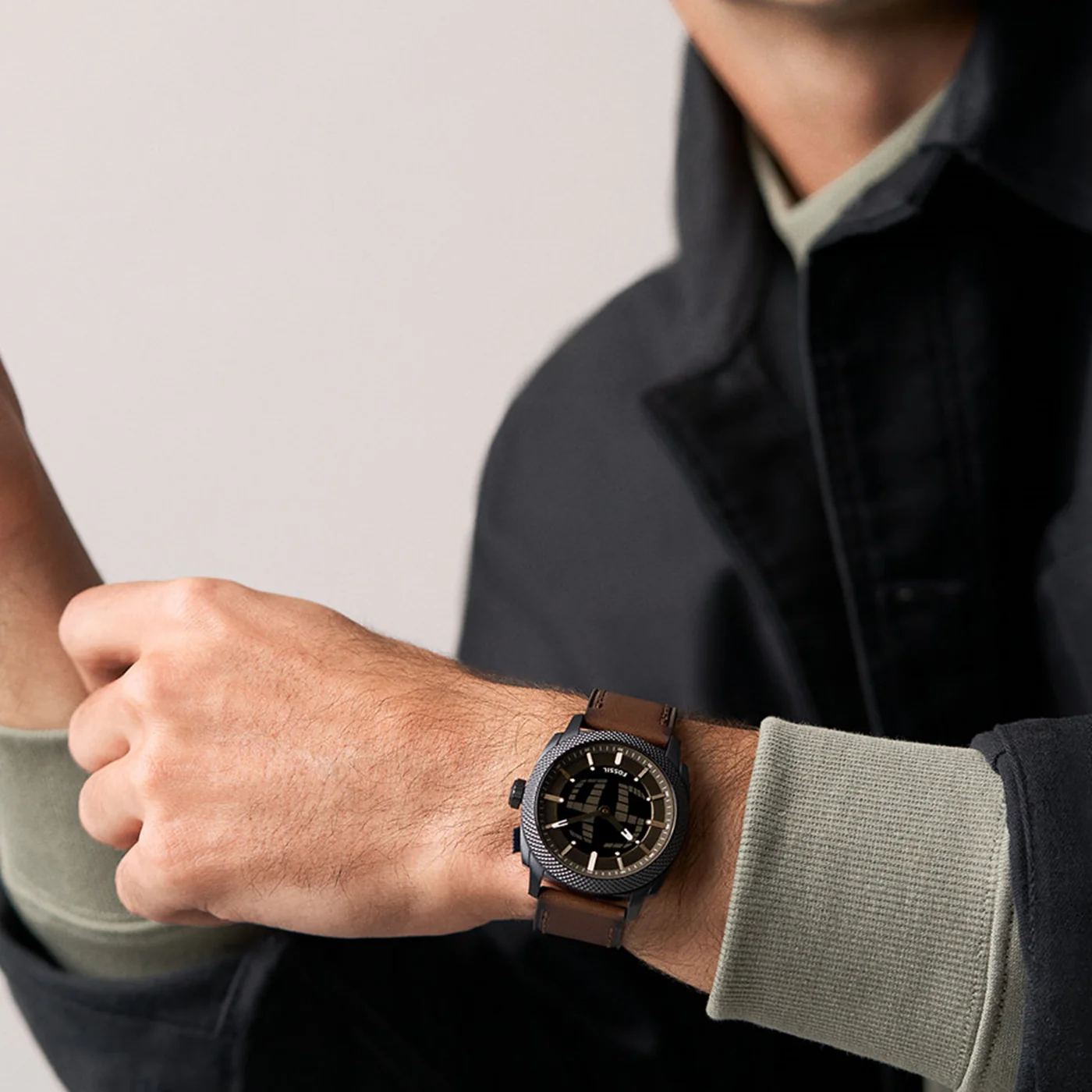 Fossil Machine Round Black Dial Watch FS6165 - Image 2