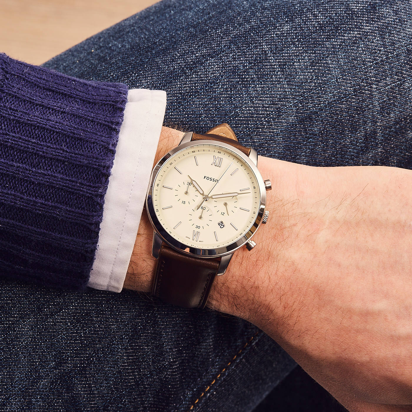 Fossil Neutra Chrono herren Uhr Braun FS5380 - Image 2