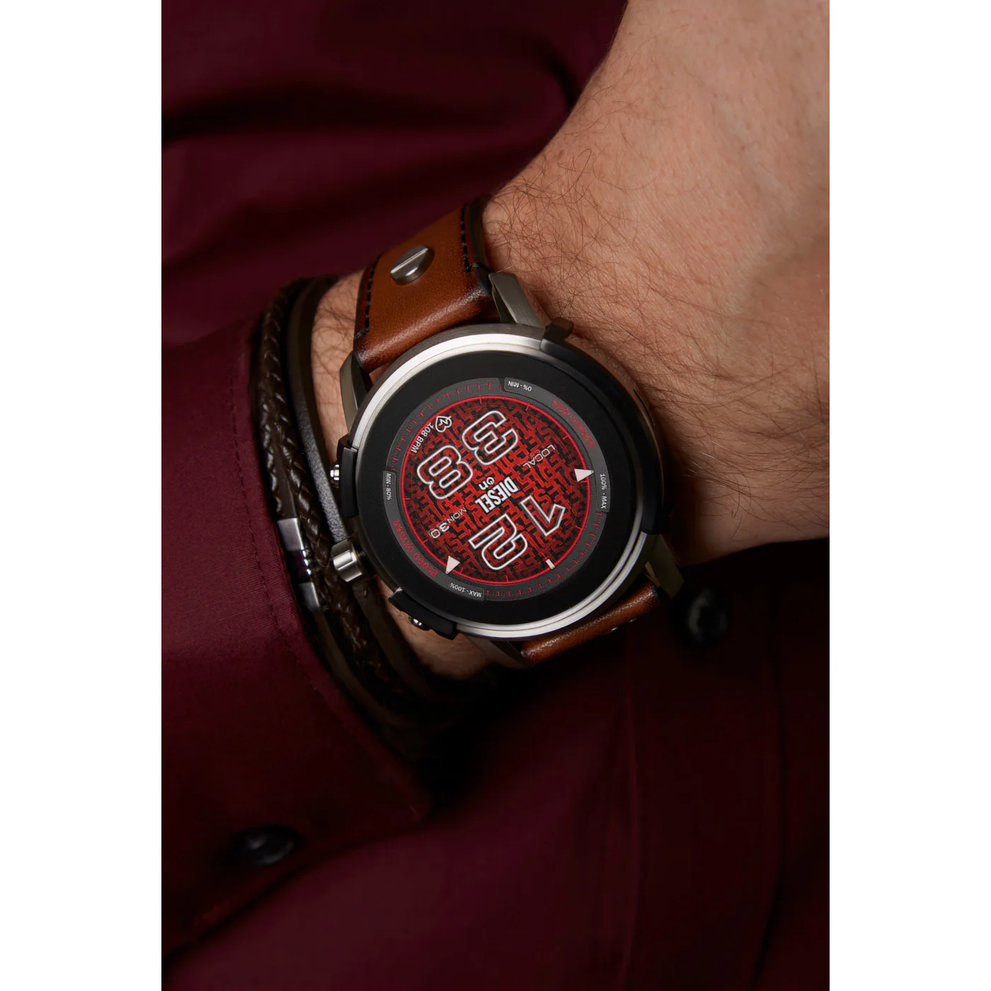 Fossil Vintage herren Armband Braun JF02934040 - Image 4