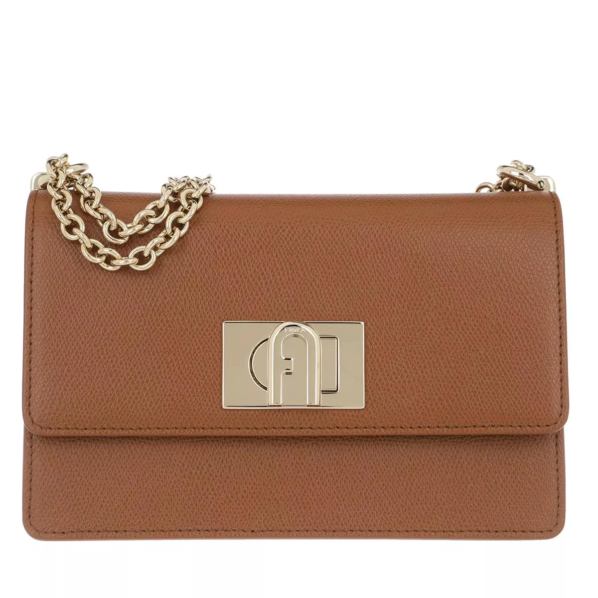 Furla 1927 Brown Leather Shoulder Bag 2001-A0151043