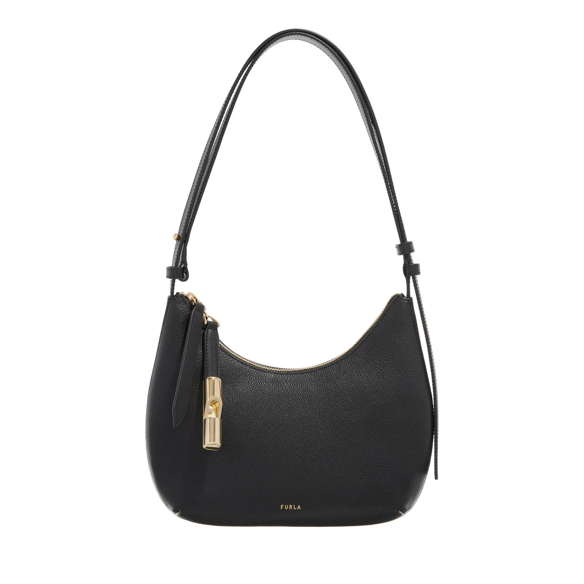 Furla Goccia Black Leather Shoulder bag 2001-A0478291