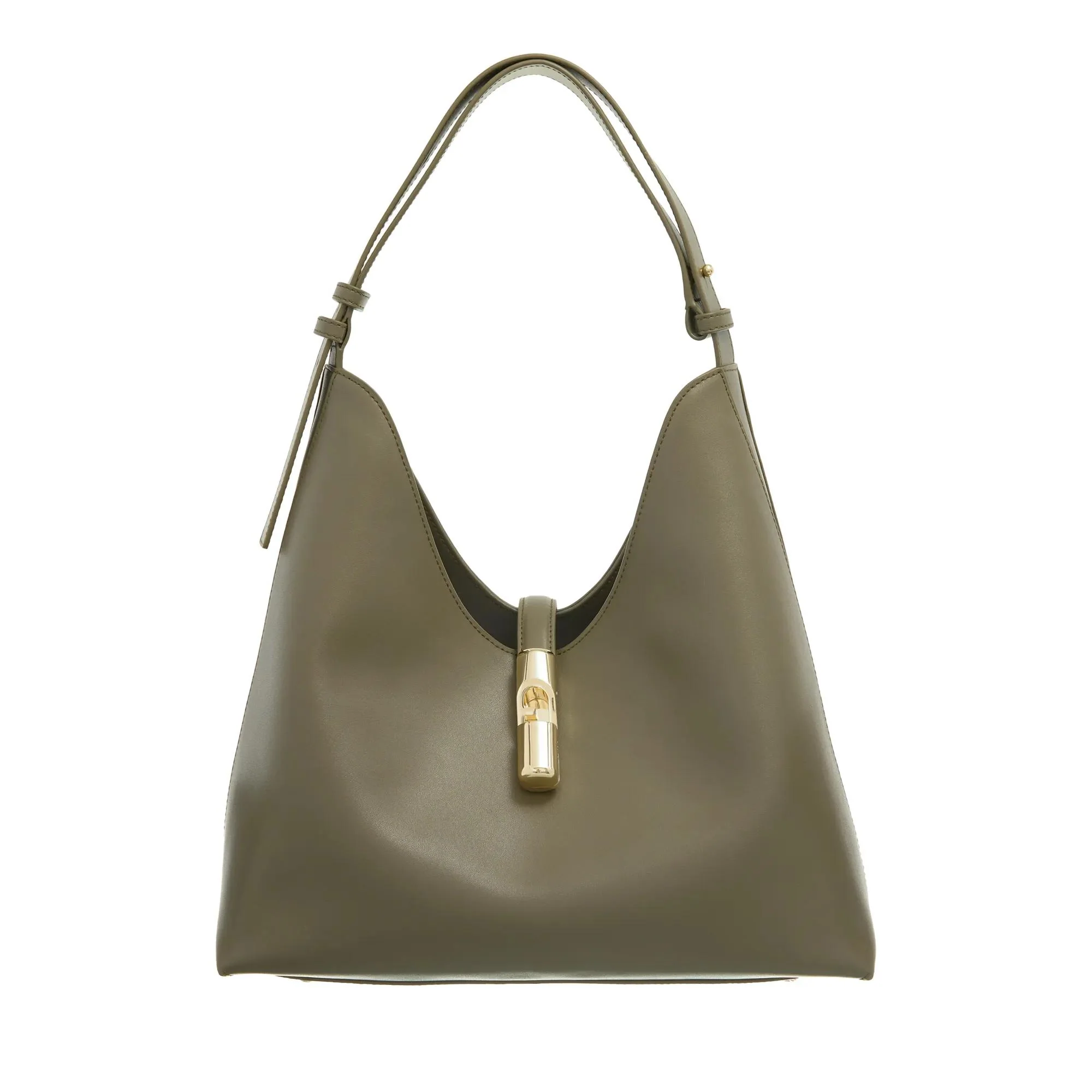 Furla Goccia Green Leather Hobo bag 2001-A0630144