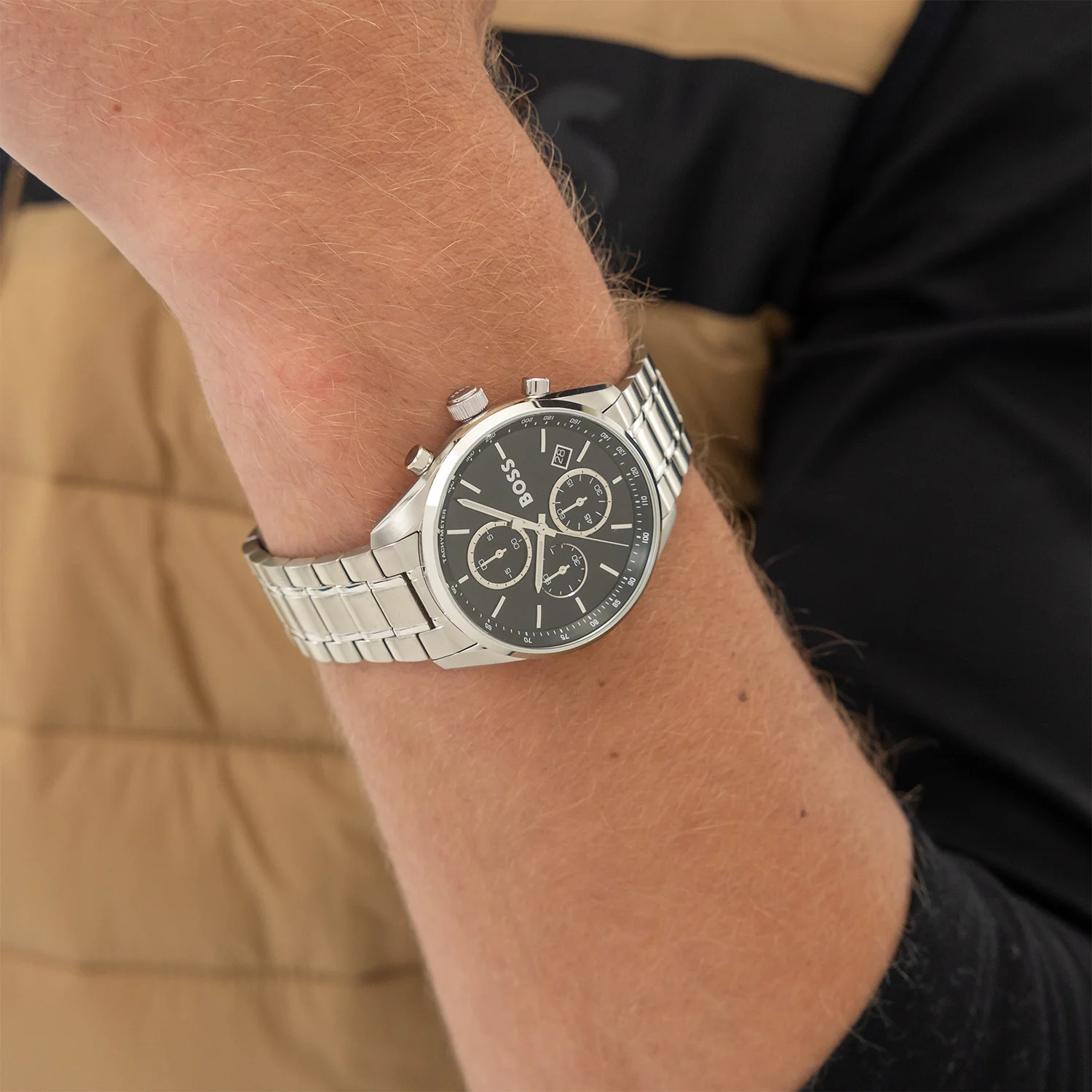 Hugo Boss Grand Prix 40 Silberne Herrenuhr HB1514259 - Image 3