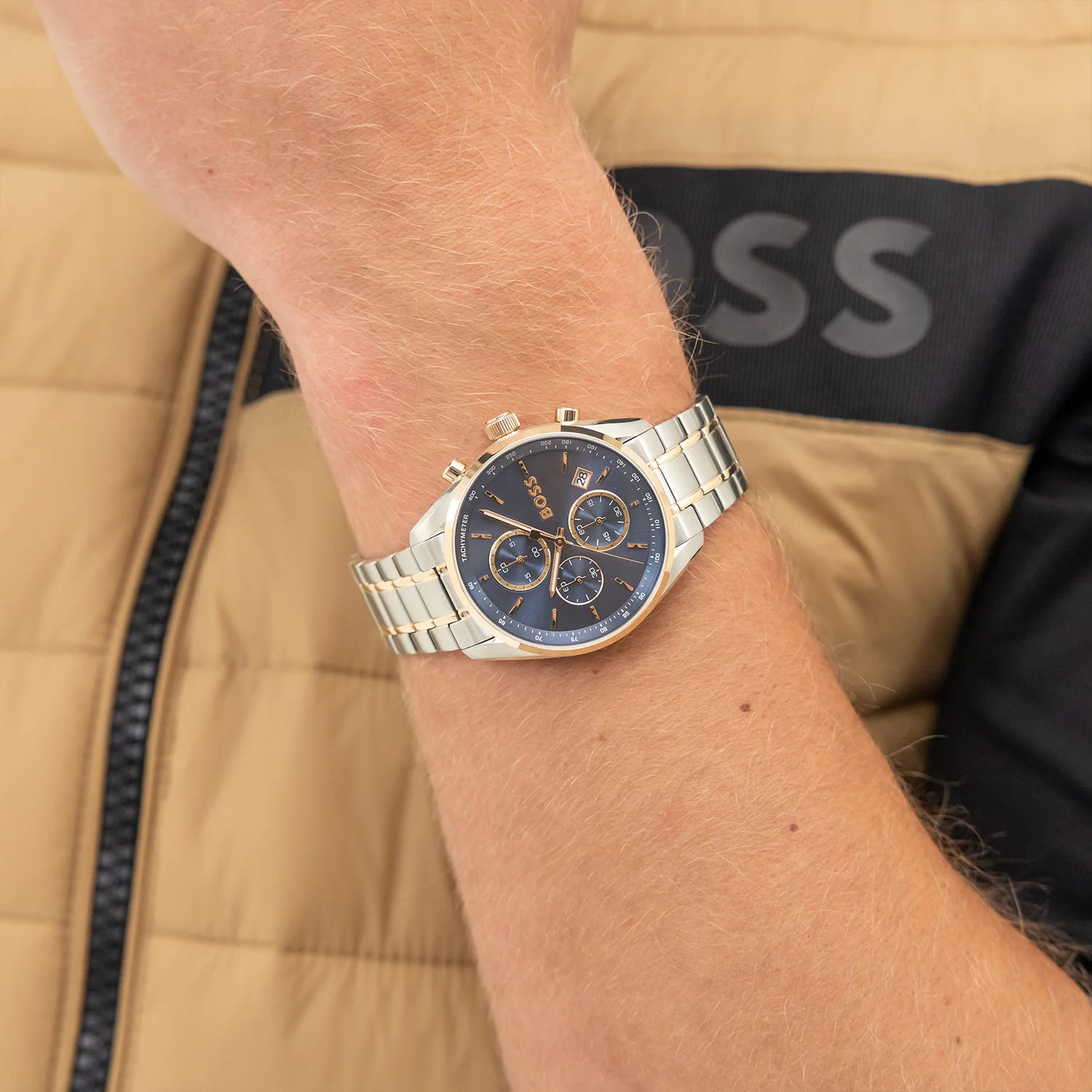 Hugo Boss Grand Prix 40 Silberne Herrenuhr HB1514260 - Image 3