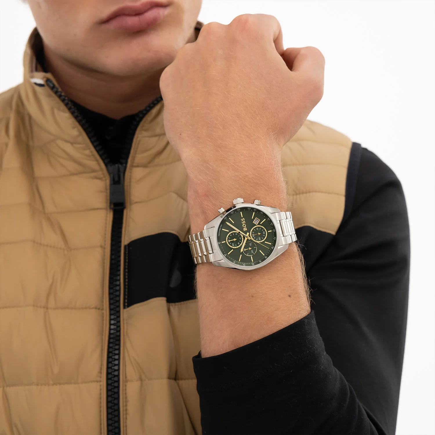 Hugo Boss Grand Prix 40 Silberne Herrenuhr HB1514265 - Image 3
