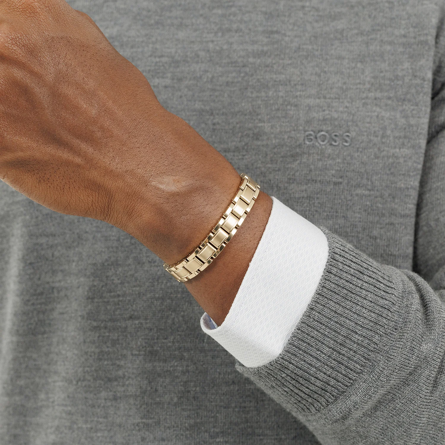 Hugo Boss Metal Links Essential Goldfarbenes Armband HBJ1580711 - Image 2