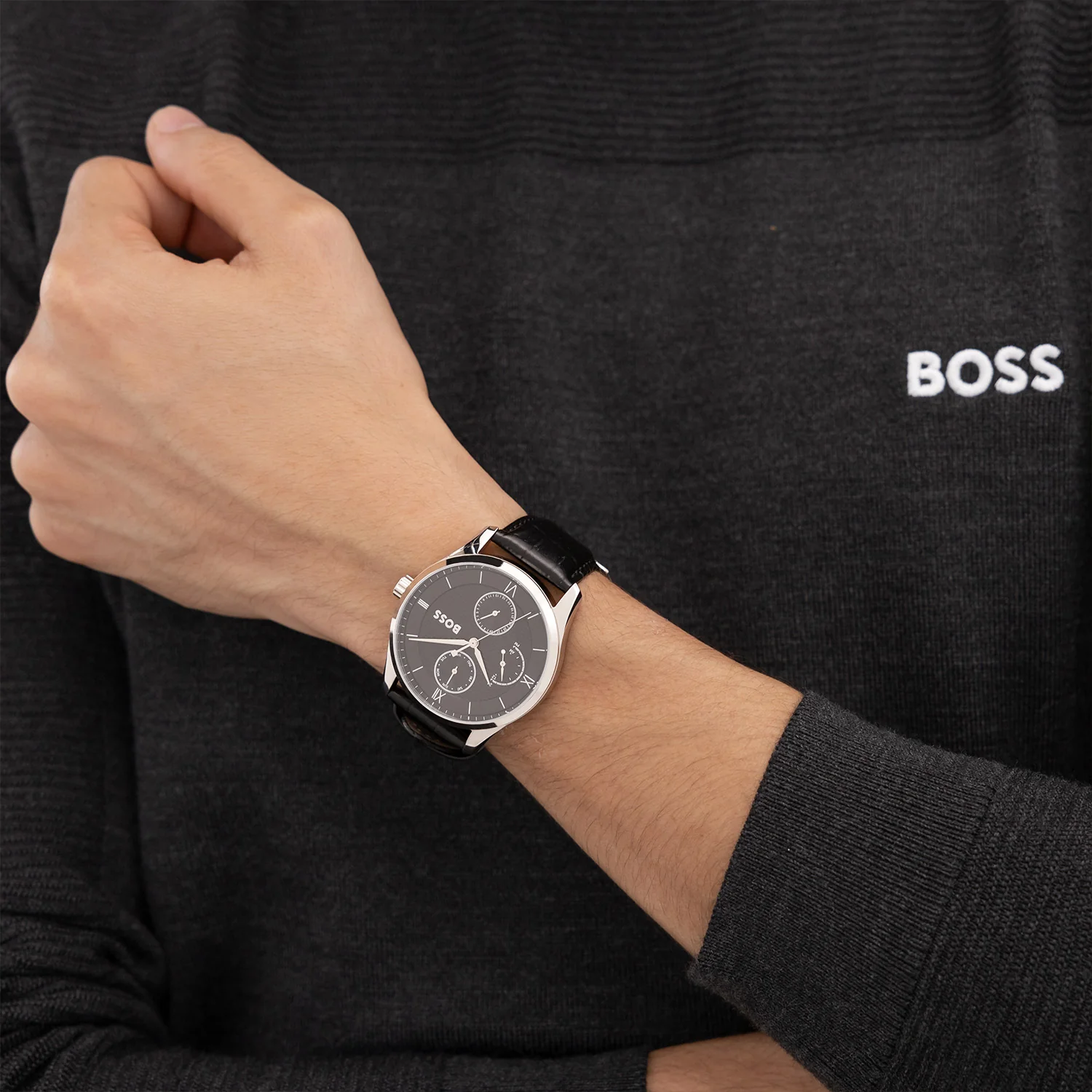 Hugo Boss Principle Master Silberne Herrenuhr HB1514272 - Image 3