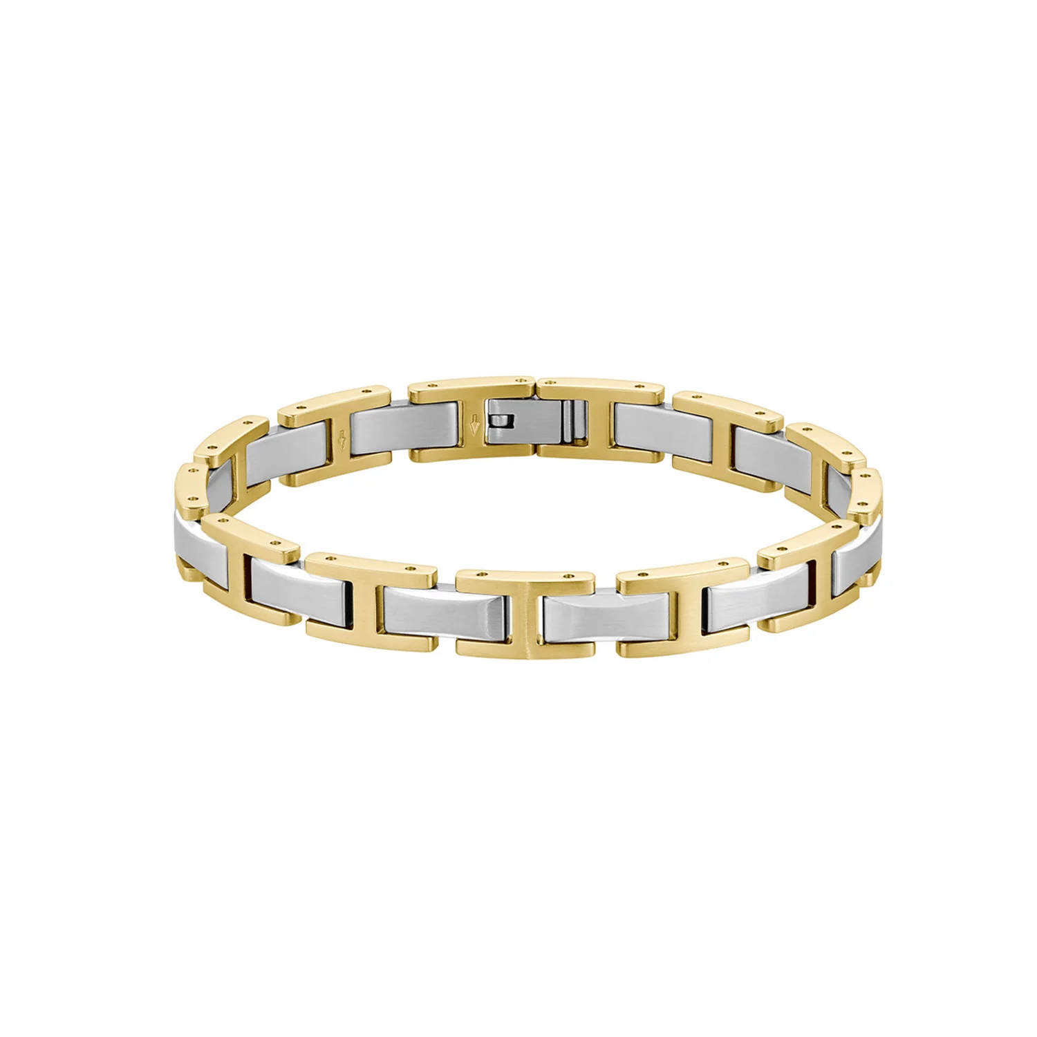 Hugo Boss Edelstahl Bicolor Herren Gliederarmband HBJ1580793