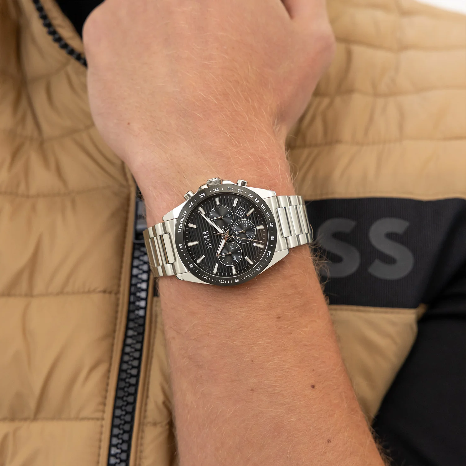 Hugo Boss Strike Chrono Silberne Herrenuhr HB1514290 - Image 3