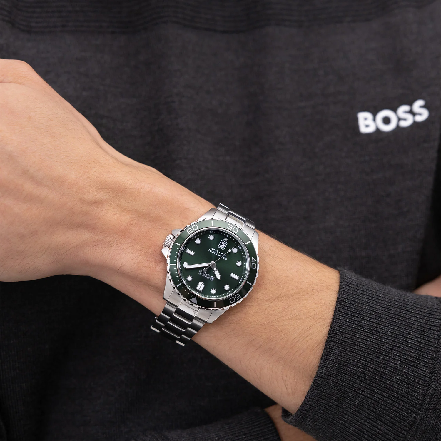 Hugo Boss Troper Sport Silberne Herrenuhr HB1514294 - Image 3