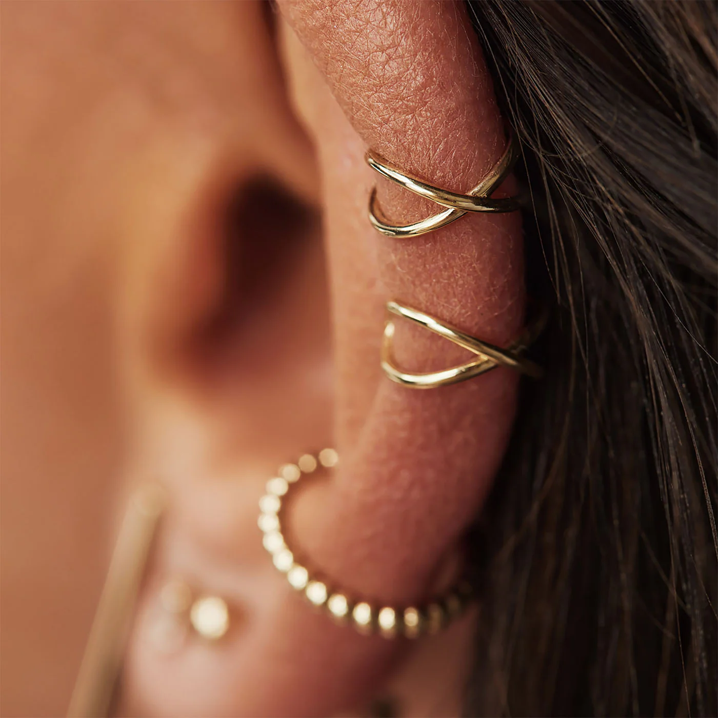 Isabel Bernard 14 Karaat Gouden Le Marais Chéri Single Ear Cuff IB370002 - Image 3