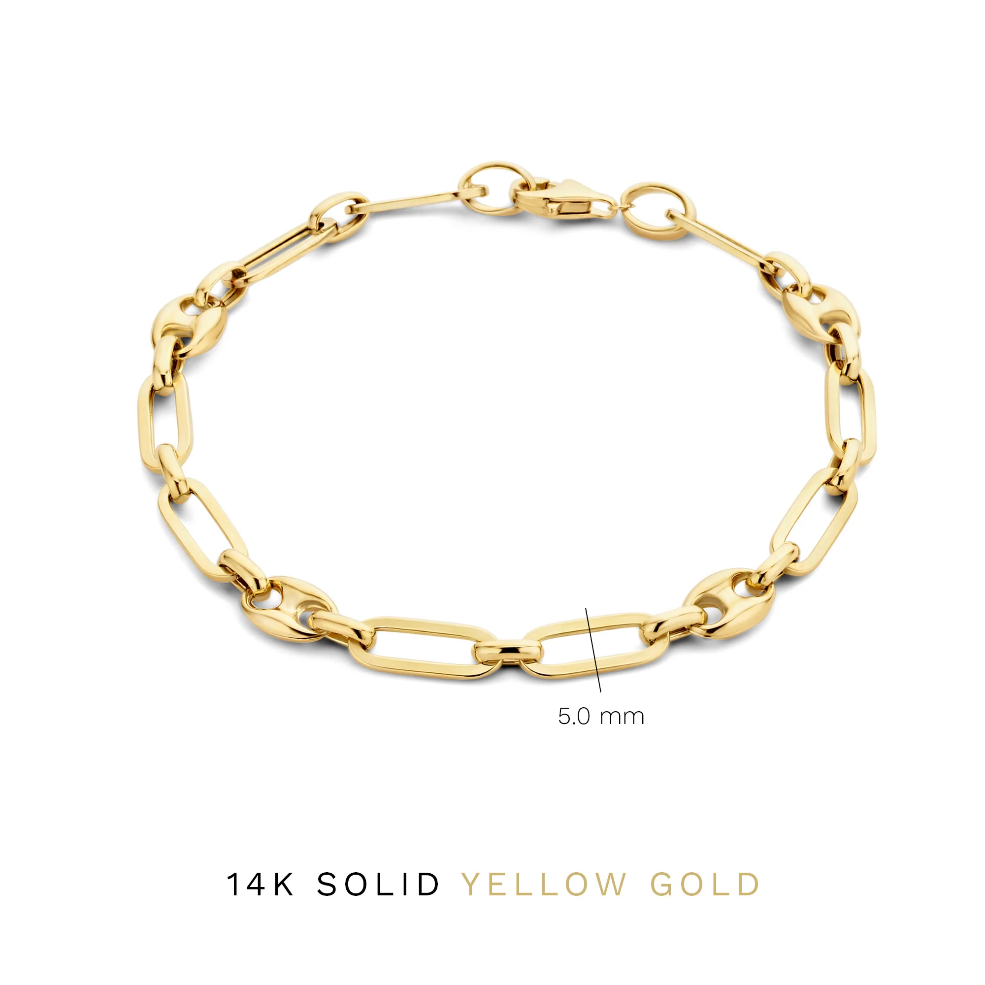 Isabel Bernard Aidee Demie 14 Karat | Gold Kettenarmband IB320095 - Image 4