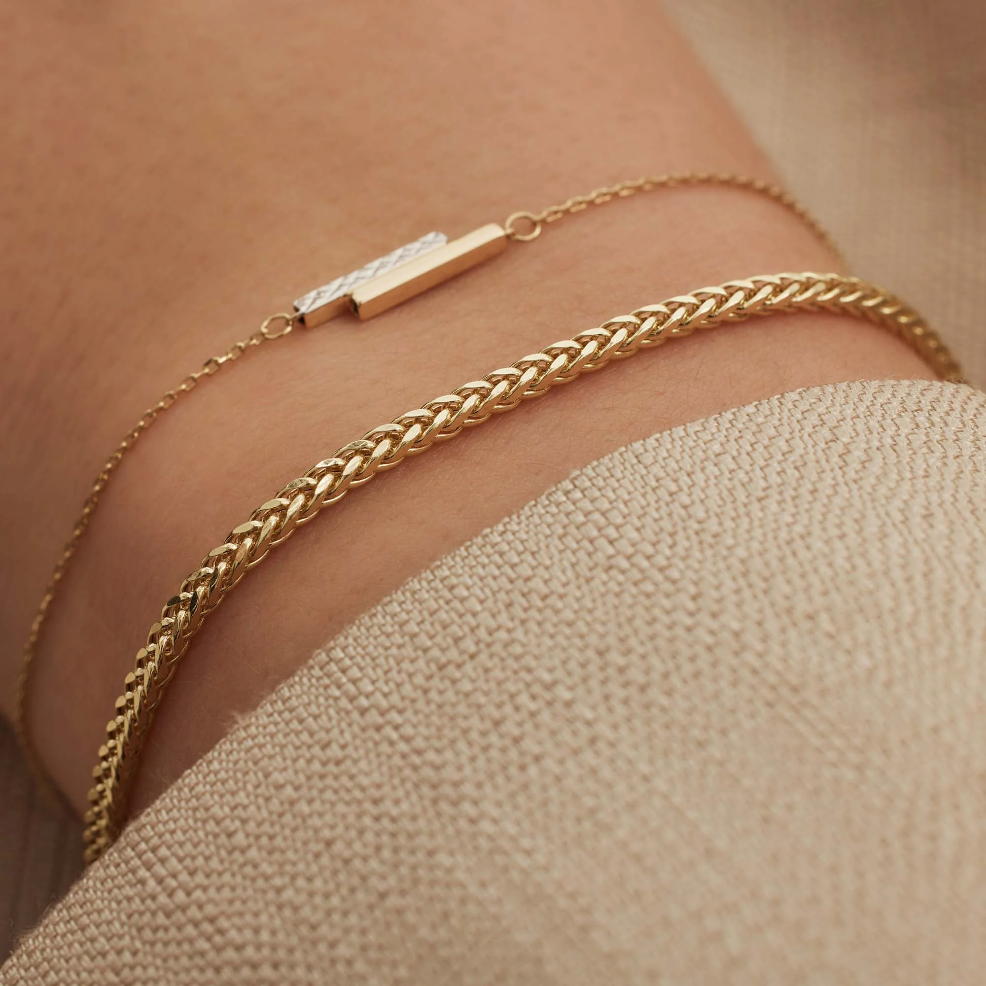 Isabel Bernard Aidee Sharla 14 Karat | Gold Kette Armband IB320115 - Image 3