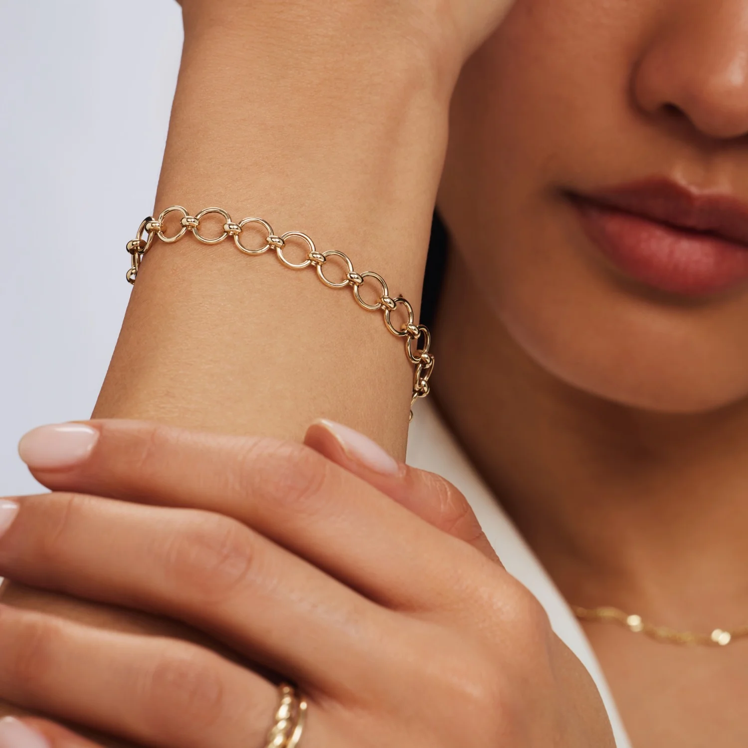Isabel Bernard Belleville Axelle 14 Karat | Gold Kette Armband IB320136 - Image 4