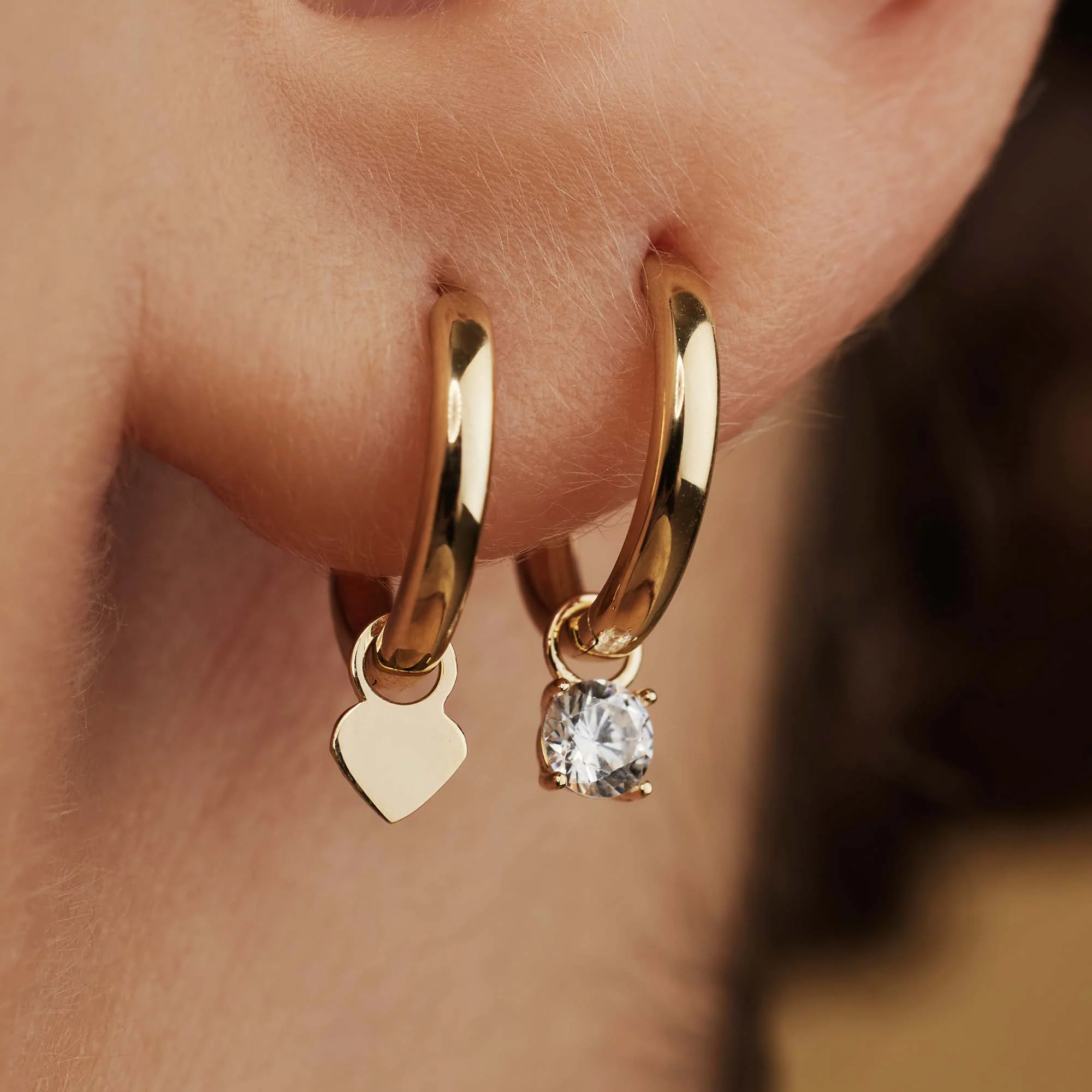 Isabel Bernard Belleville Amore 14 Karat | Gold Reif-Ohrringe IB360155 - Image 3