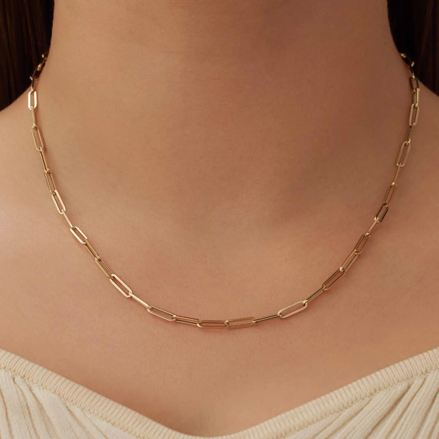 Isabel Bernard Cadeau d'Isabel 14 Karat Gold Gliederkette und Gliederarmband Geschenkset IB90184 - Image 4