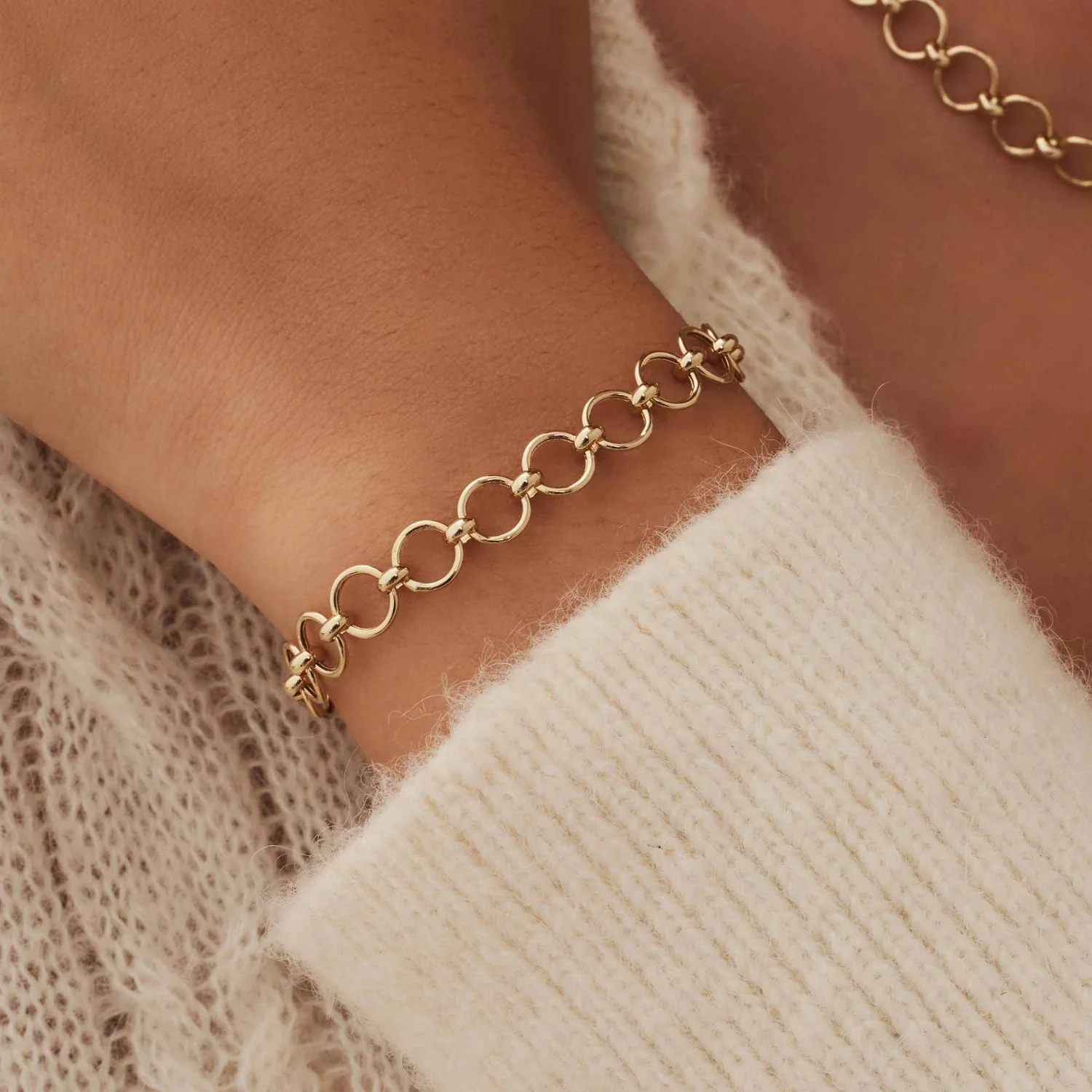 Isabel Bernard Cadeau d'Isabel 14 Karat Gold Halskette und Armband Geschenkset IB90178 - Image 4