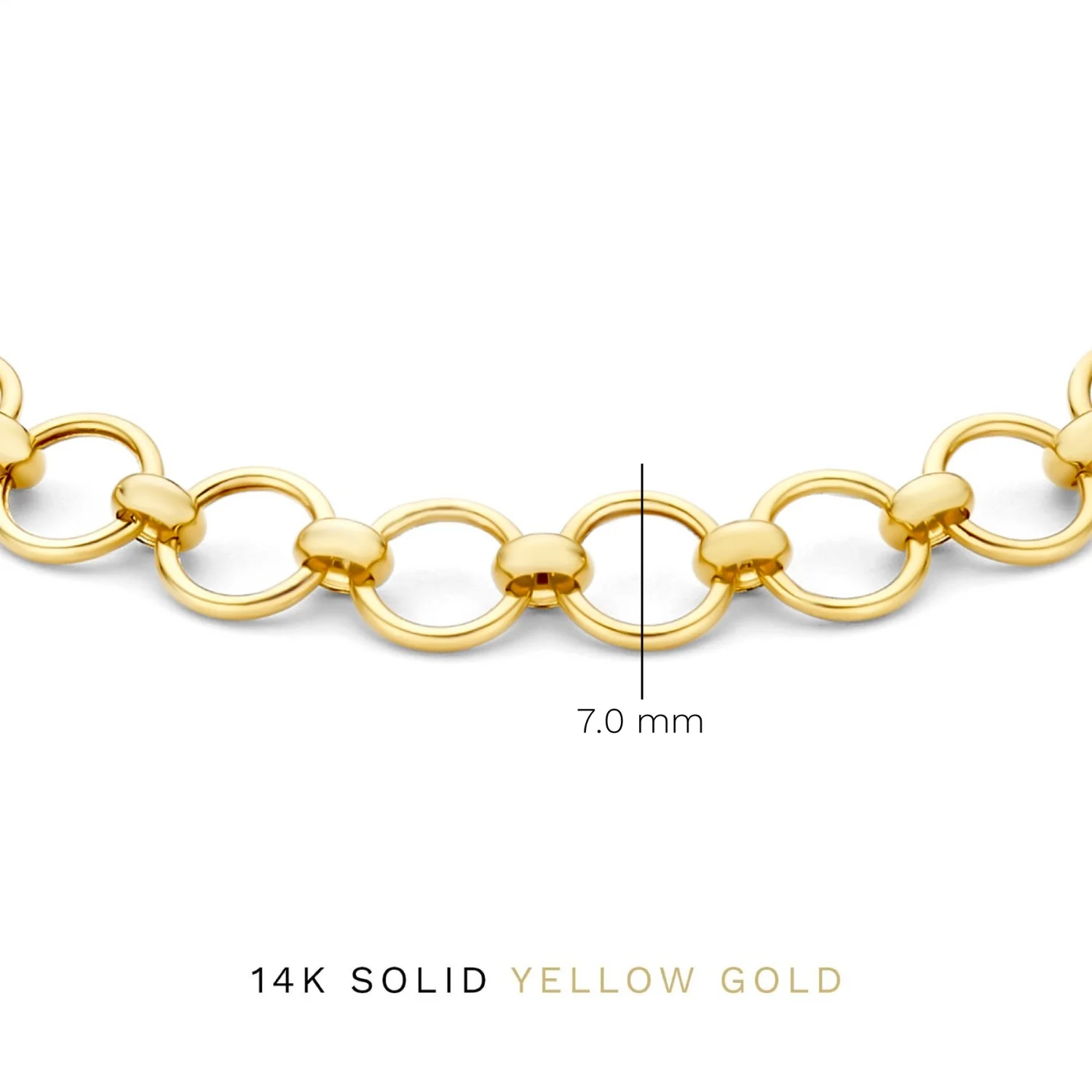 Isabel Bernard Cadeau d'Isabel 14 Karat Gold Halskette und Armband Geschenkset IB90178 - Image 8