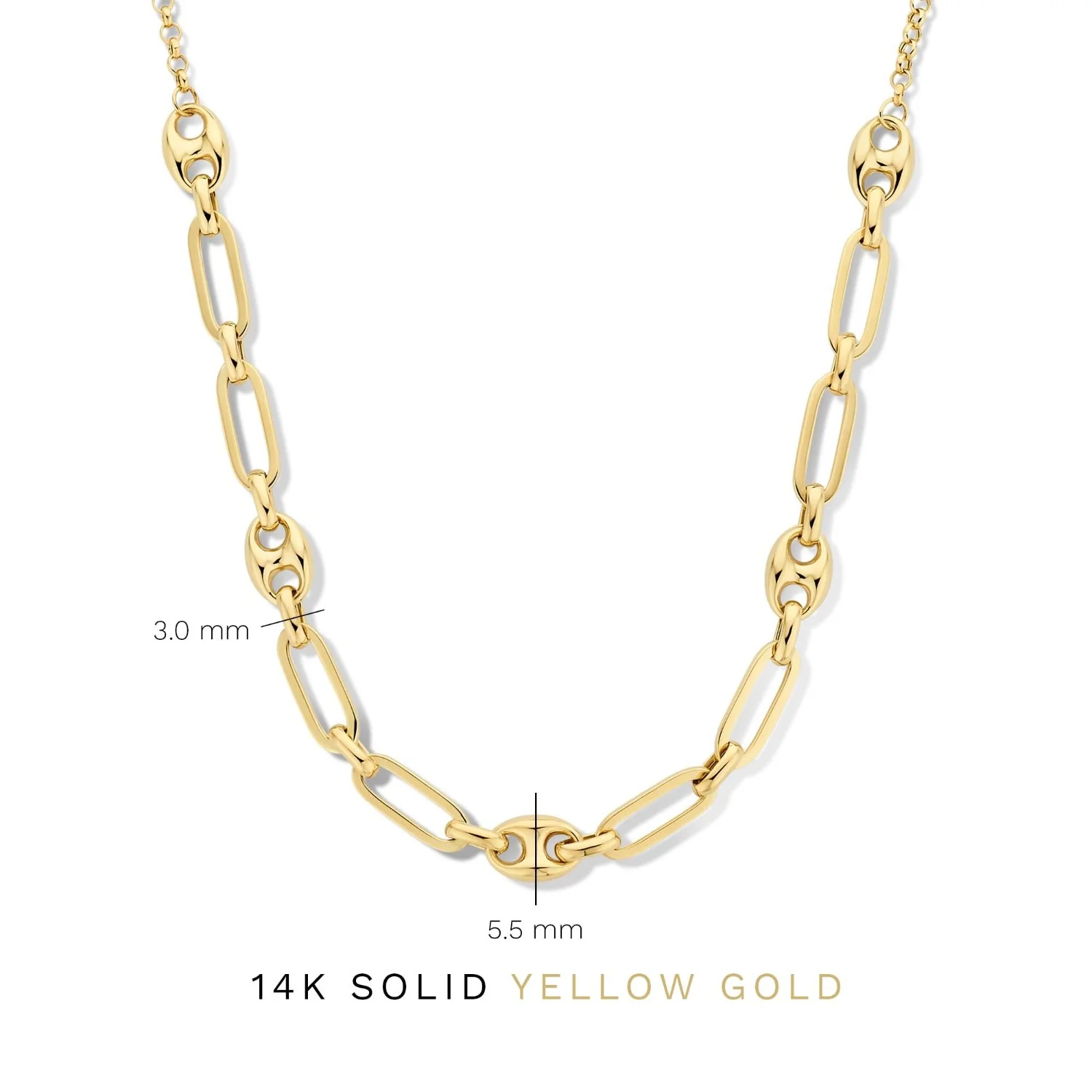 Isabel Bernard Cadeau d'Isabel 14 Karat Gold Halskette und Armband Geschenkset mit Ketten IB90181 - Image 8