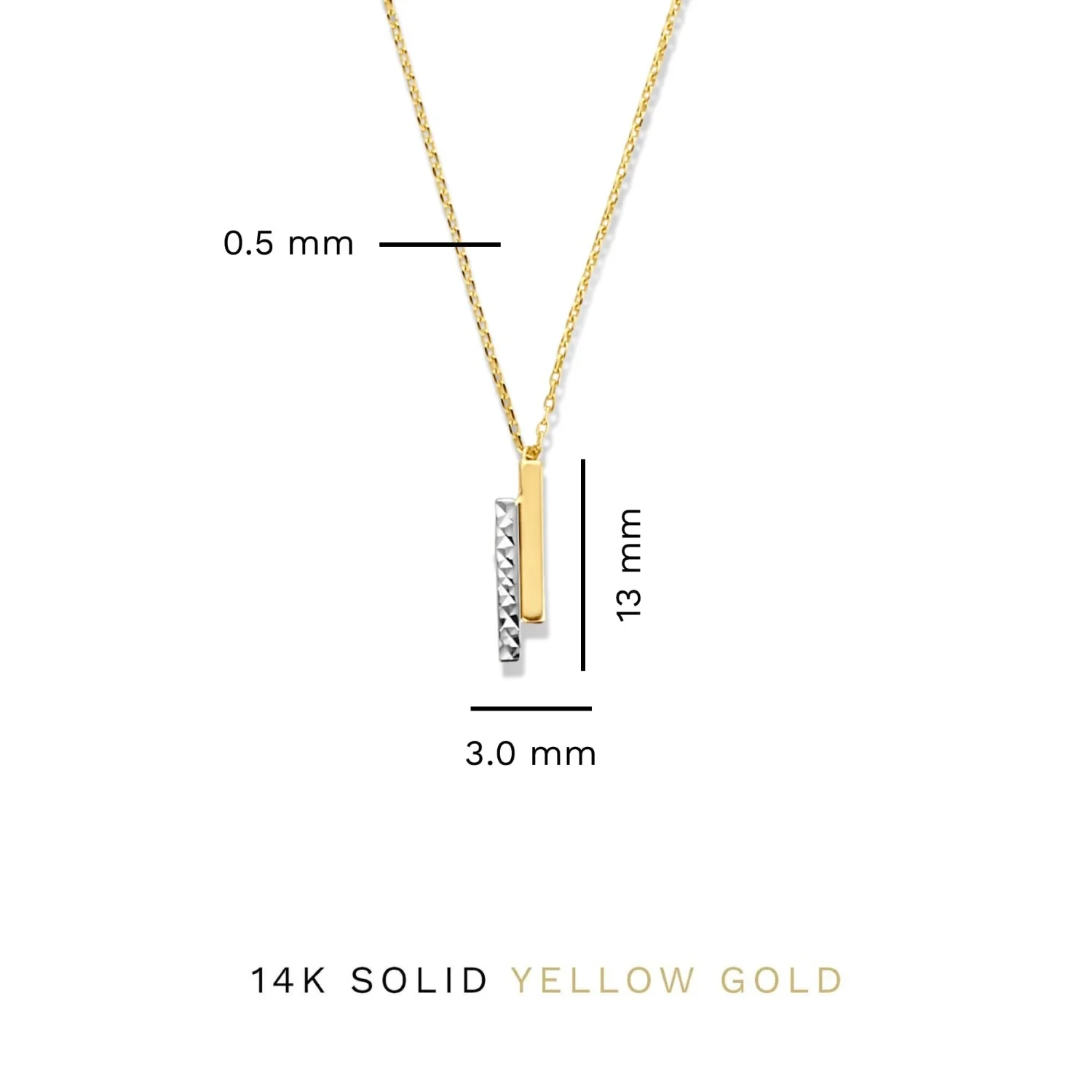 Isabel Bernard Cadeau d'Isabel 14 Karat Gold Halskette und Armband Geschenkset mit Stäbchen IB90189 - Image 9