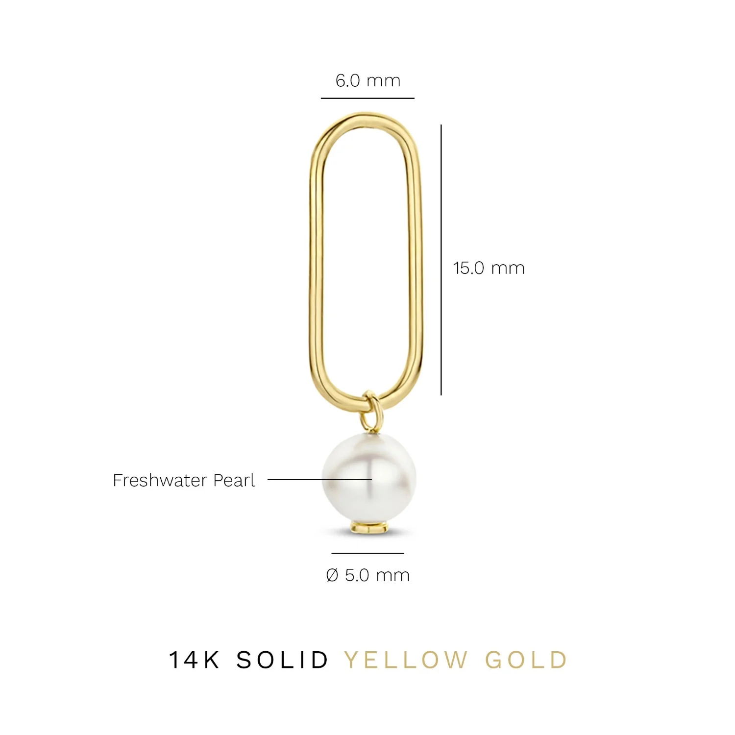 Isabel Bernard Cadeau d'Isabel 14 Karat Gold Halskette und Ohrstecker Geschenkset mit Süßwasserperlen IB90182 - Image 8