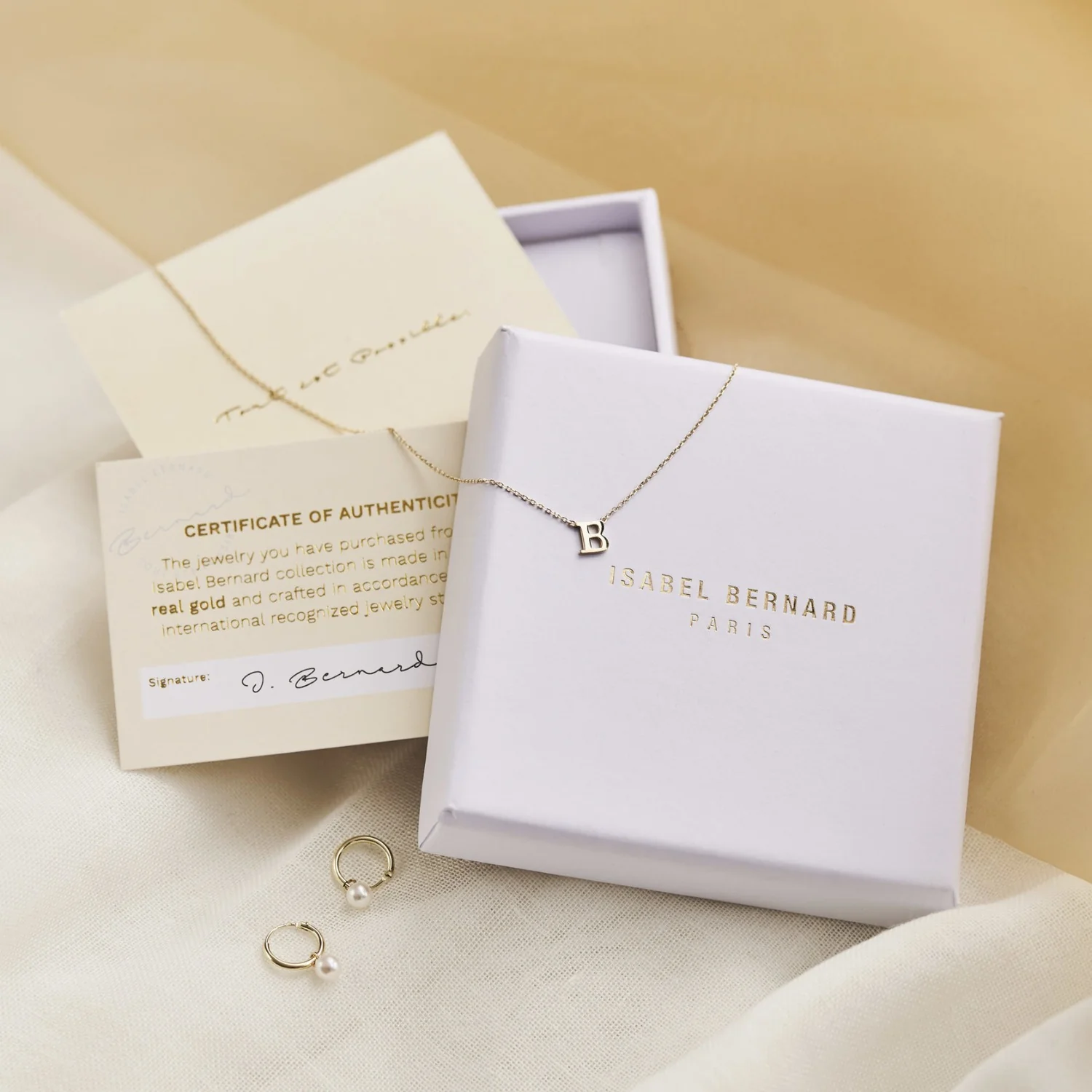 Isabel Bernard Cadeau d'Isabel 14 Karat Gold Ohrring-Set IB90177 - Image 8