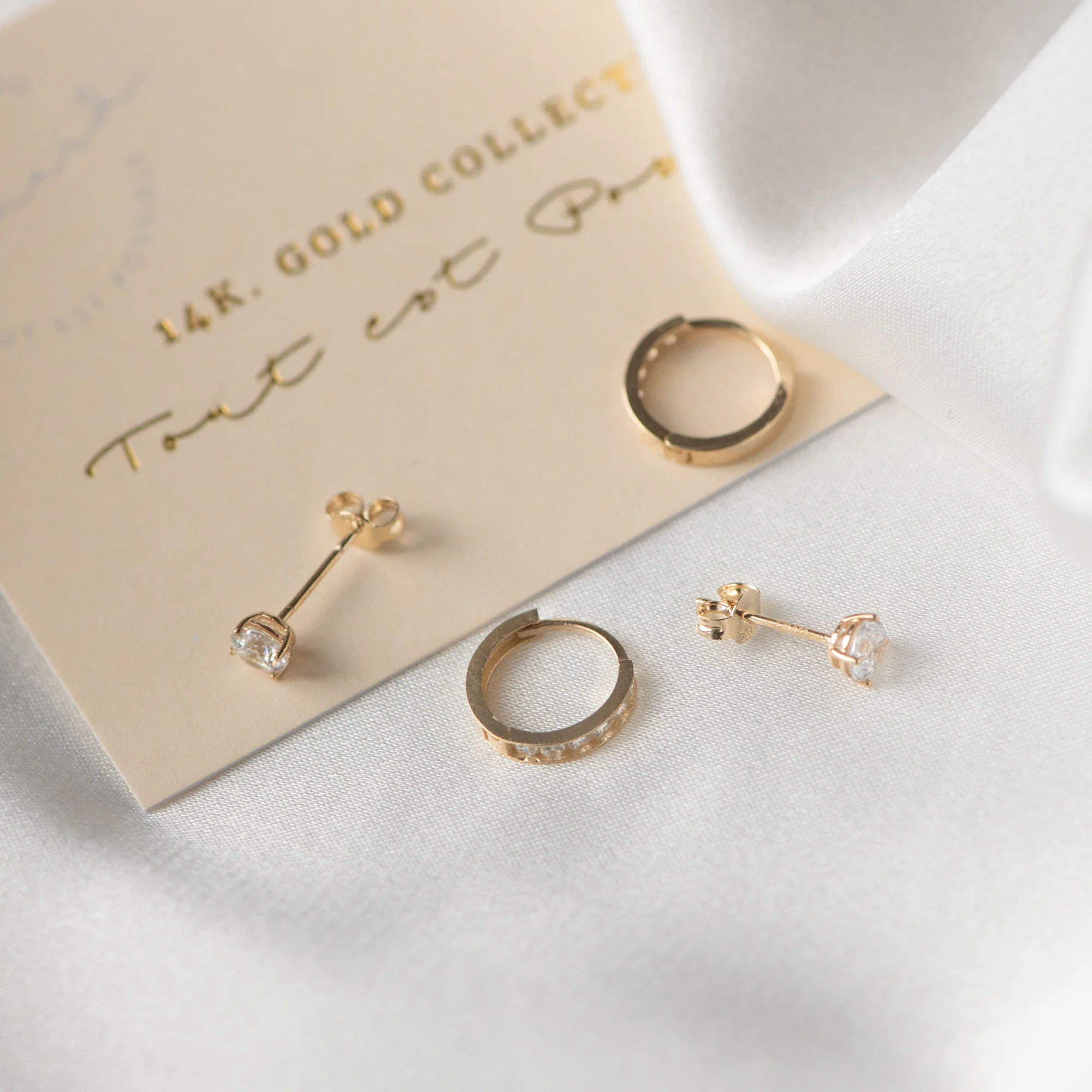 Isabel Bernard Cadeau d'Isabel 14 Karat | Gold Earparty Geschenksets IB90054 - Image 4
