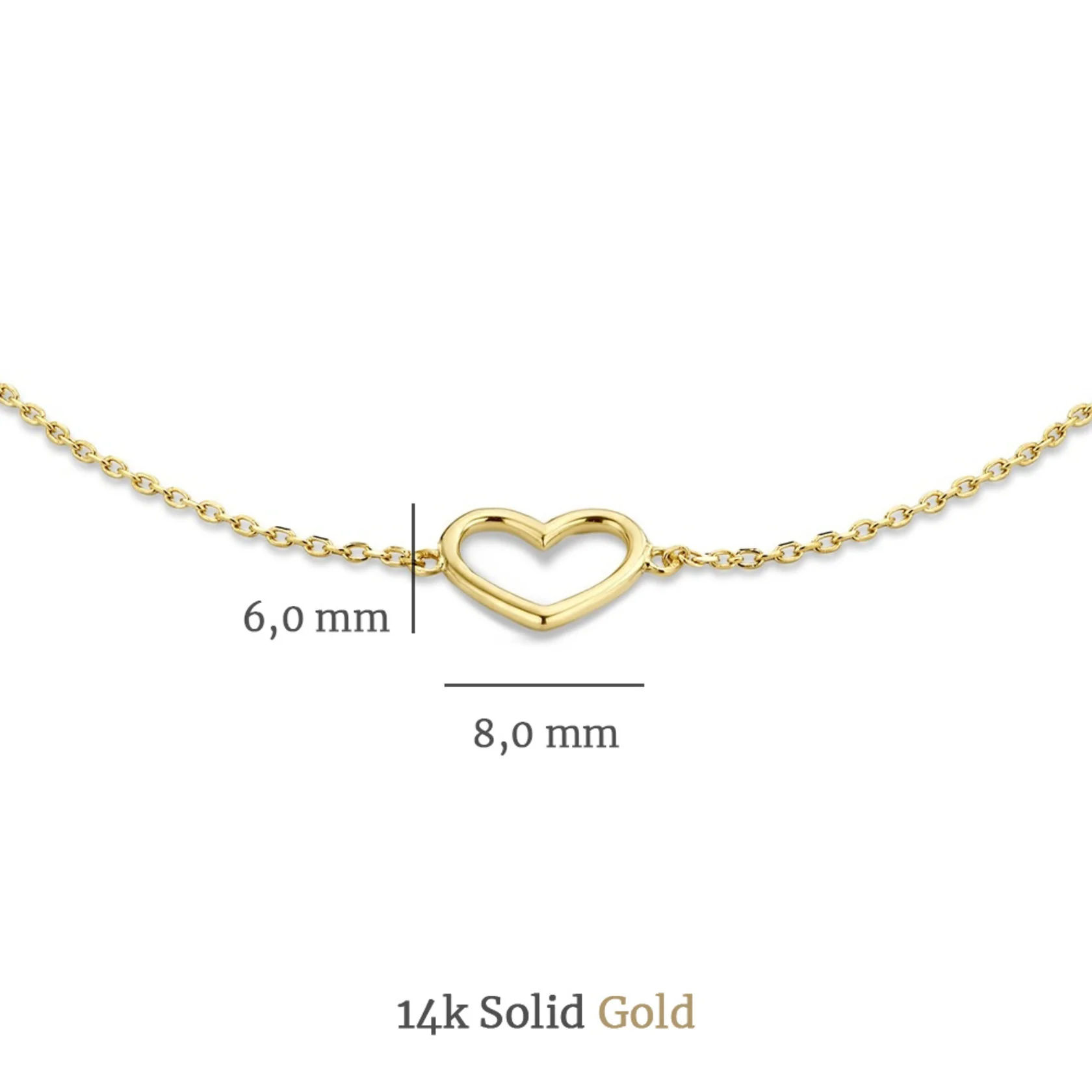 Isabel Bernard Cadeau d'Isabel 14 Karat | Gold Halskette und Armband Geschenksets IB90058 - Image 10