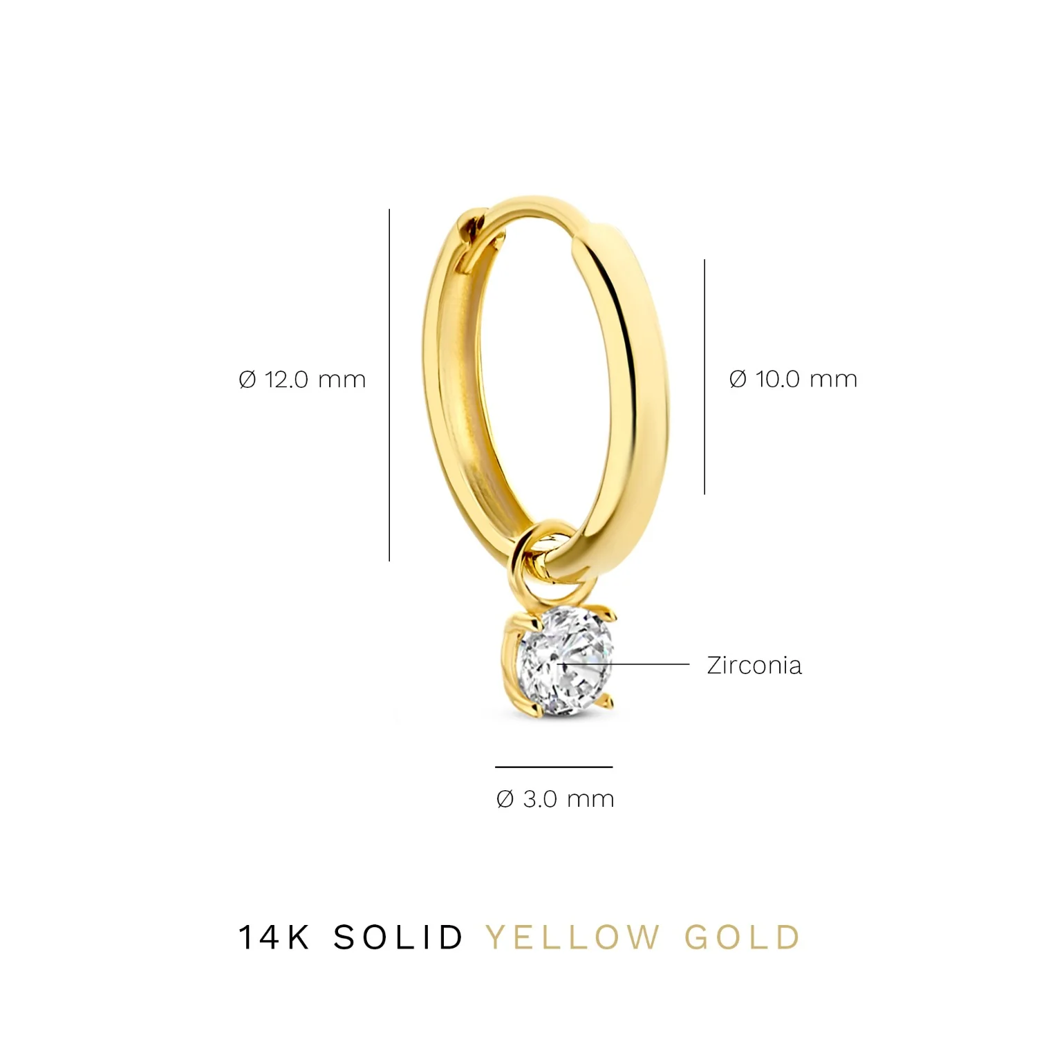 Isabel Bernard Cadeau d'Isabel 14 Karat | Gold Ohrringe Set IB90079 - Image 7