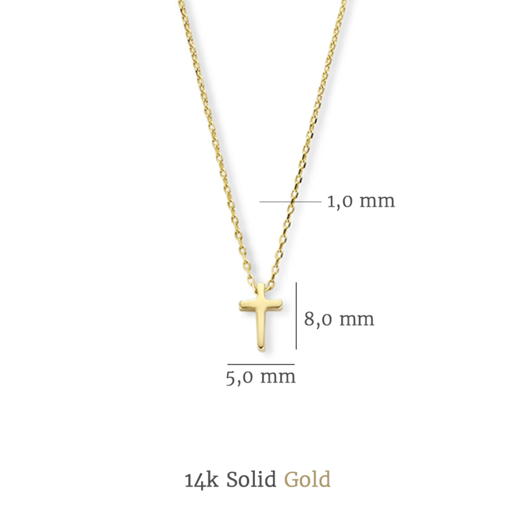 Isabel Bernard Cadeau d'Isabel 14 Karat | Gold Halskette und Armband Geschenksets IB90091 - Image 8