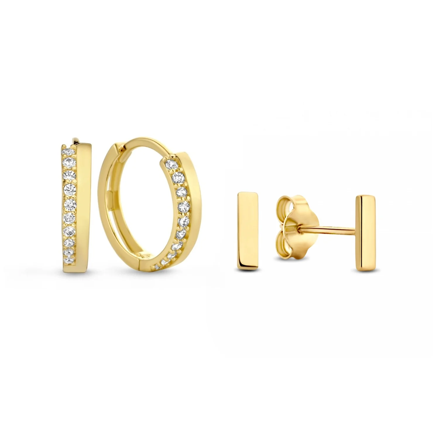 Isabel Bernard Cadeau d'Isabel 14 Karat | Gold Ohrringe Set IB90096
