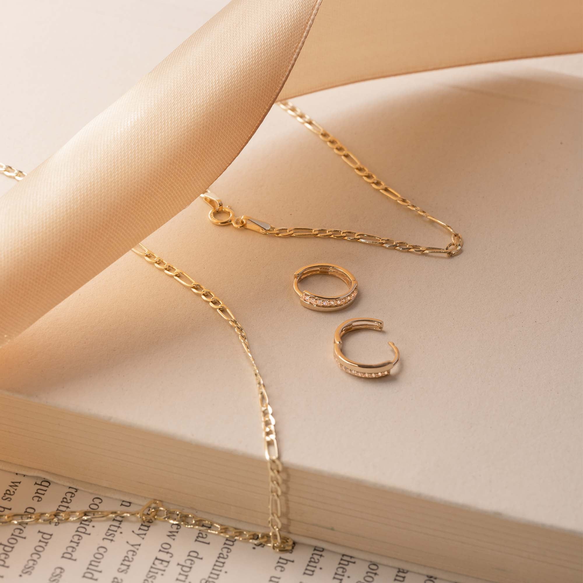 Isabel Bernard Cadeau d'Isabel 14 Karat | Gold Ohrringe Set IB90096 - Image 4