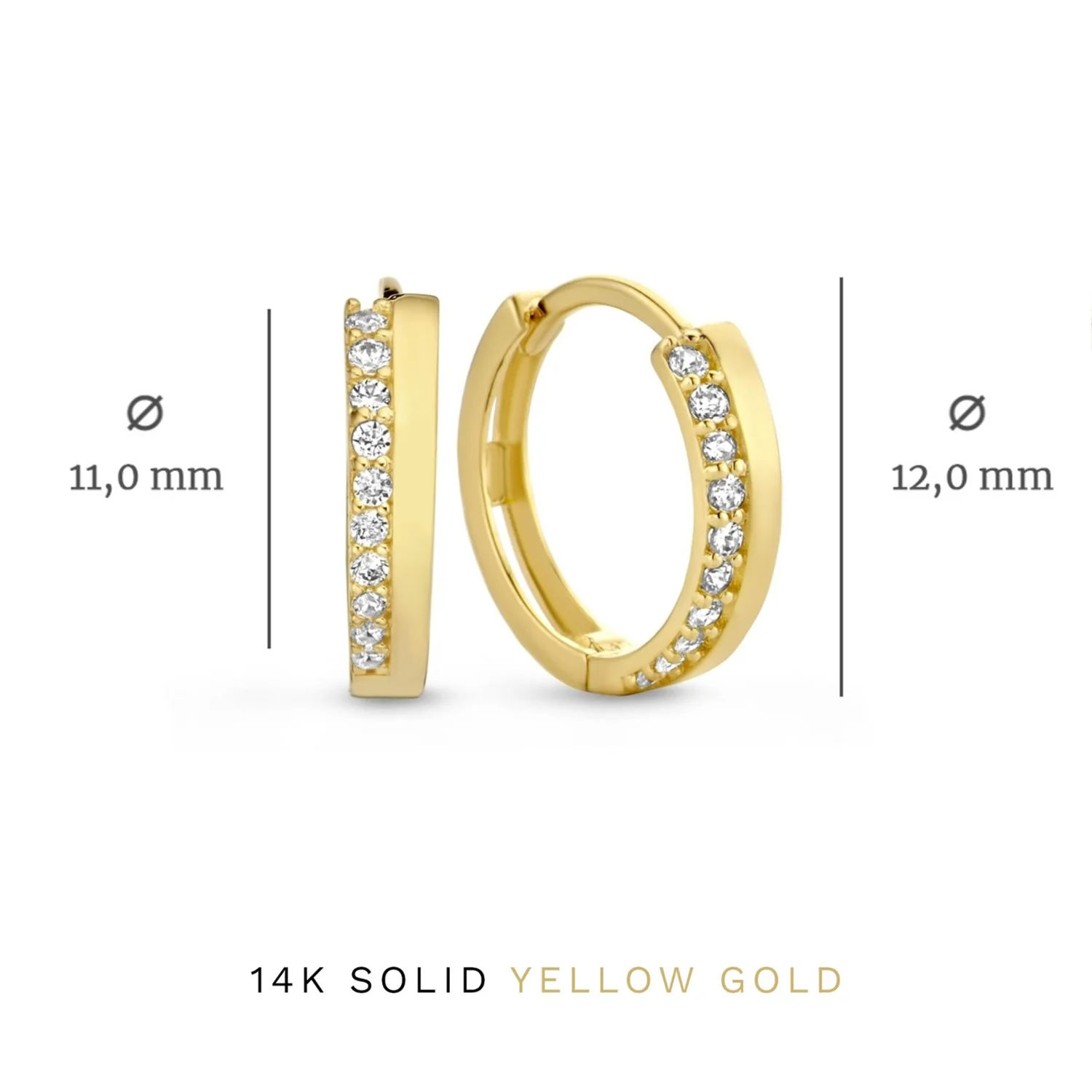 Isabel Bernard Cadeau d'Isabel 14 Karat | Gold Ohrringe Set IB90096 - Image 7