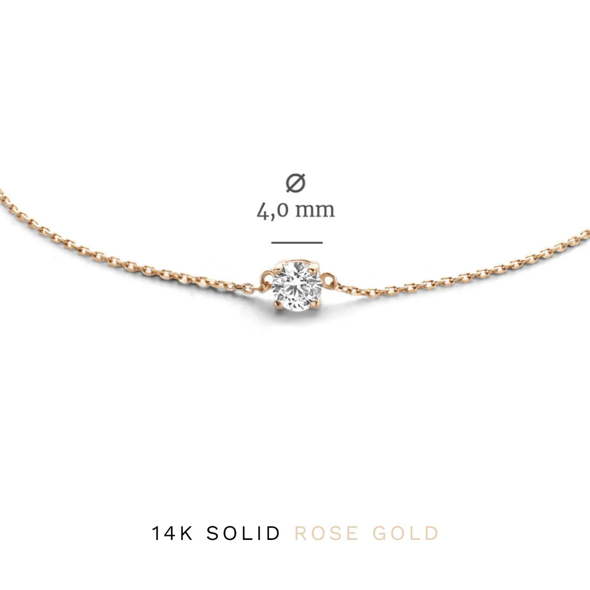Isabel Bernard Cadeau d'Isabel 14 Karat | Roségold Halskette und Armband Geschenksets IB90031 - Image 10