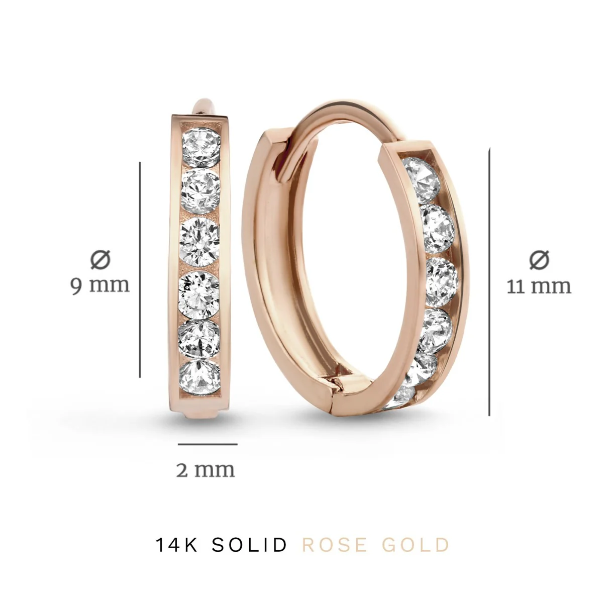 Isabel Bernard Cadeau d'Isabel 14 Karat | Roségold Earparty Geschenksets IB90055 - Image 6