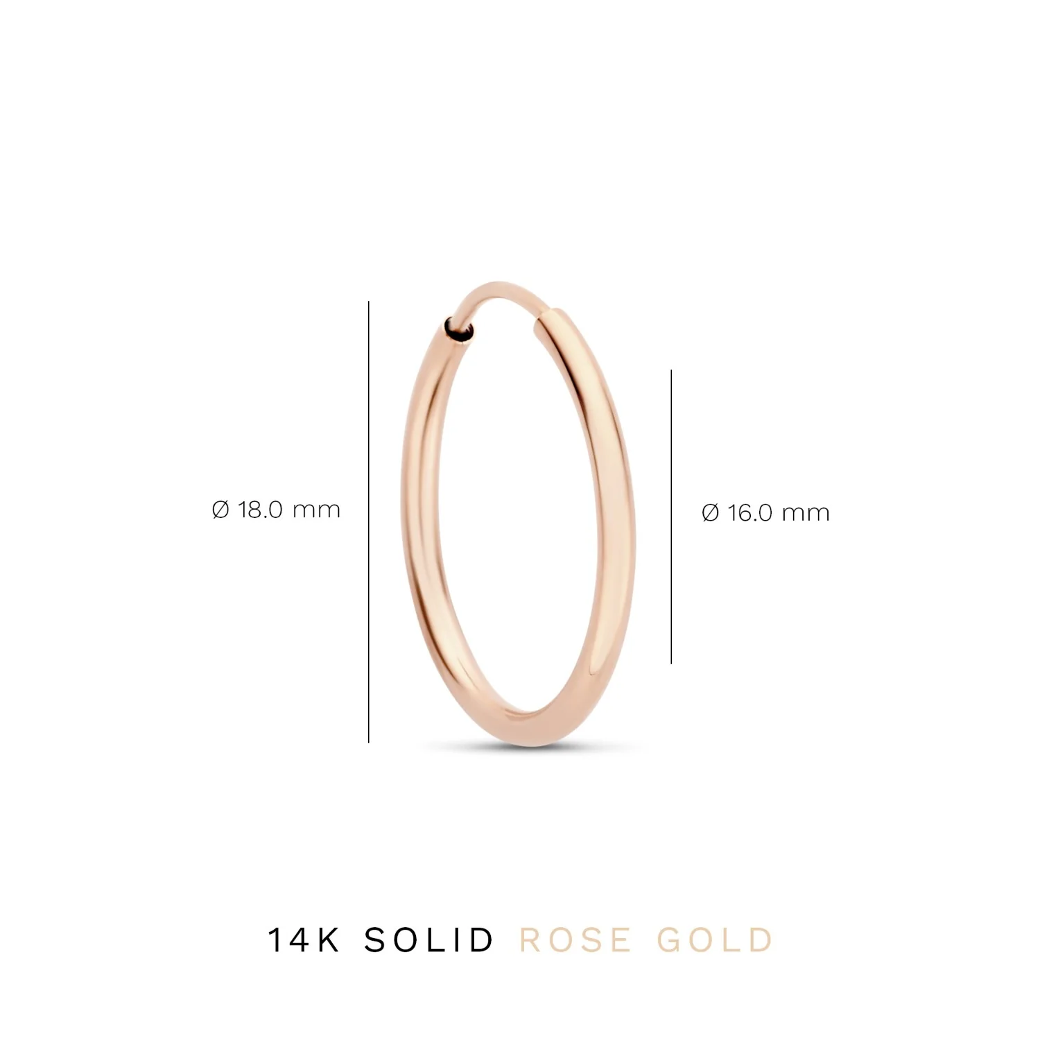 Isabel Bernard Cadeau d'Isabel 14 Karat | Roségold Ohrringe Set IB90077 - Image 8