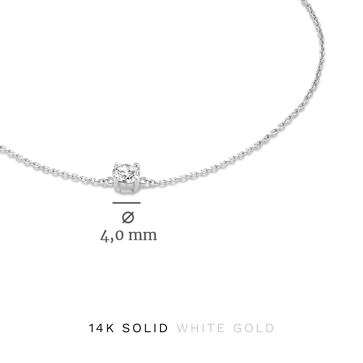Isabel Bernard Cadeau d'Isabel 14 Karat | Weißgold Halskette und Armband Geschenksets IB90030 - Image 10