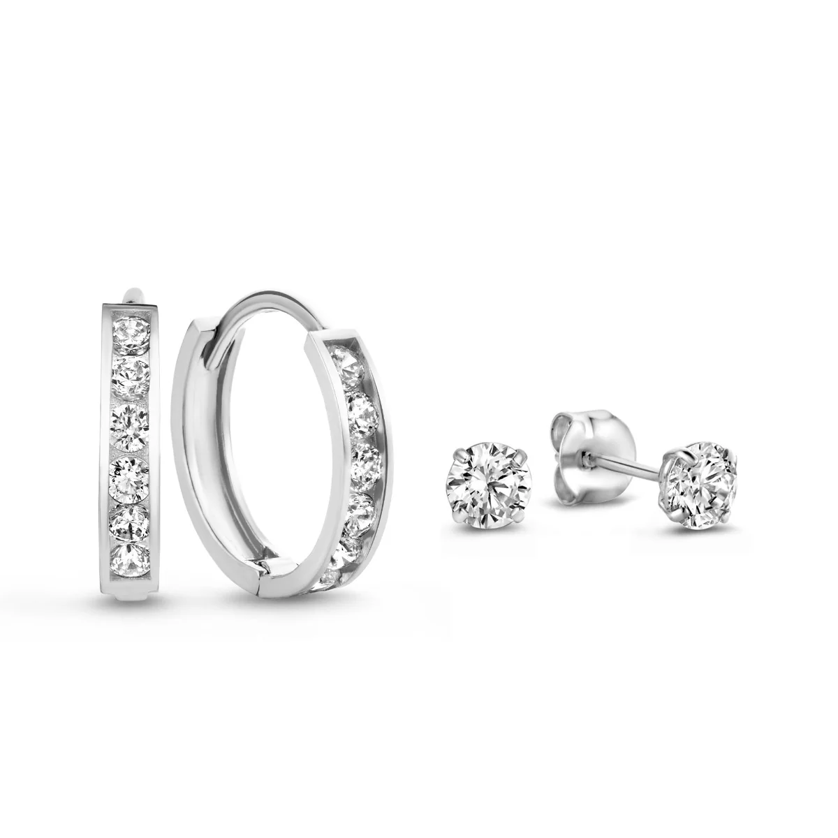 Isabel Bernard Cadeau d'Isabel 14 Karat | Weißgold Earparty Geschenksets IB90056