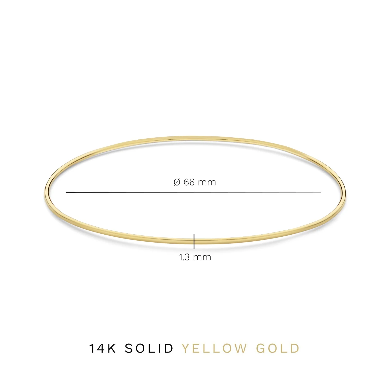 Isabel Bernard Cour d'Honneur Adora 14 Karat | Gold Bangle IB320109 - Image 5