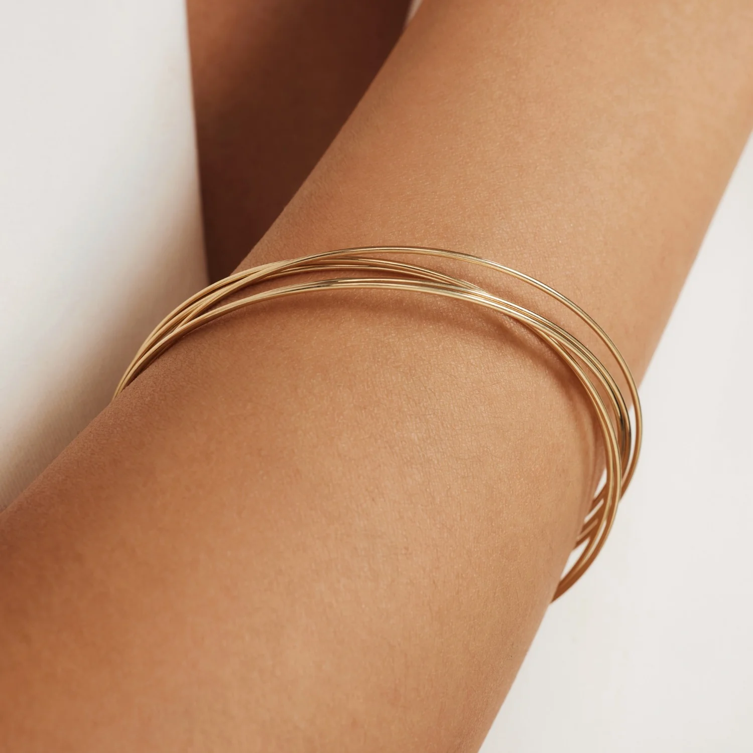 Isabel Bernard Cour d'Honneur Adora 14 Karat | Gold Bangle Set IB320110 - Image 3