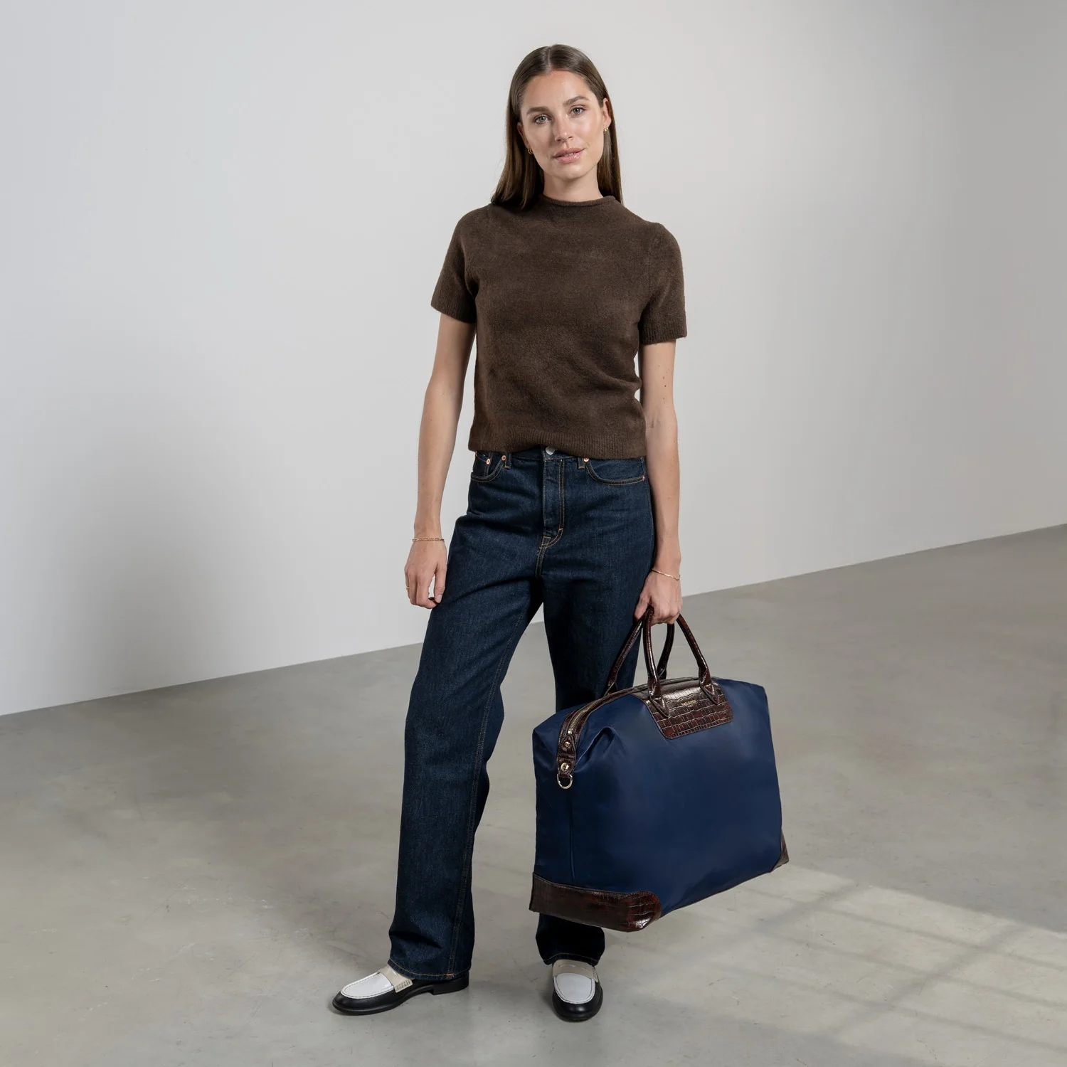 Isabel Bernard Du Louvre Clarice Blaue Reisetasche Medium IB20002-942 - Image 3