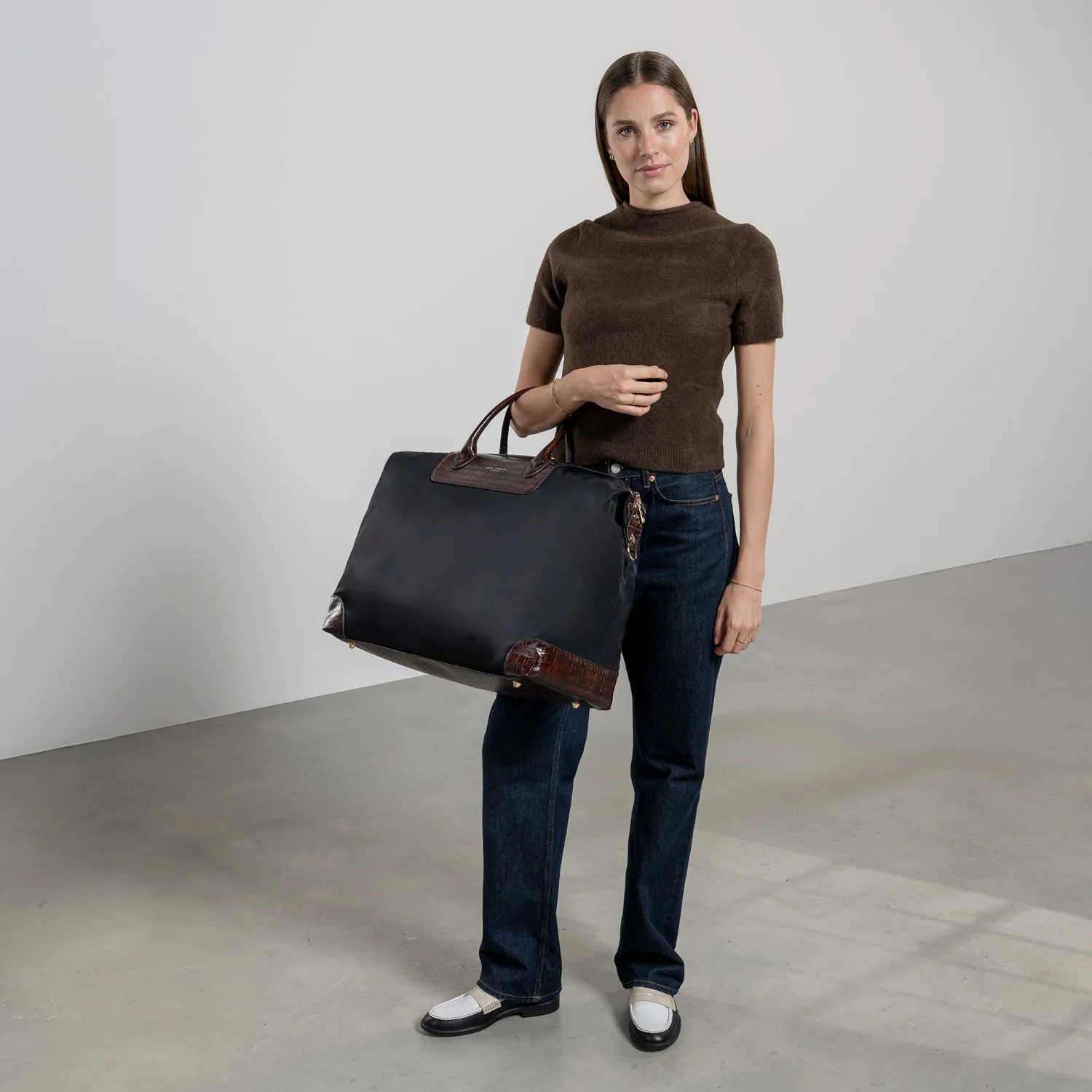 Isabel Bernard Du Louvre Clarice Schwarze Reisetasche Medium IB20002-901 - Image 3
