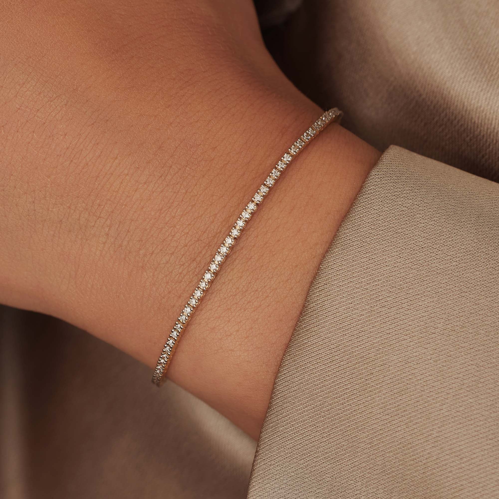 Isabel Bernard De la Paix Madeline 14 Karat | Gold Tennis Armband | Diamant 1.08 Karat | IBD320005 - Image 2