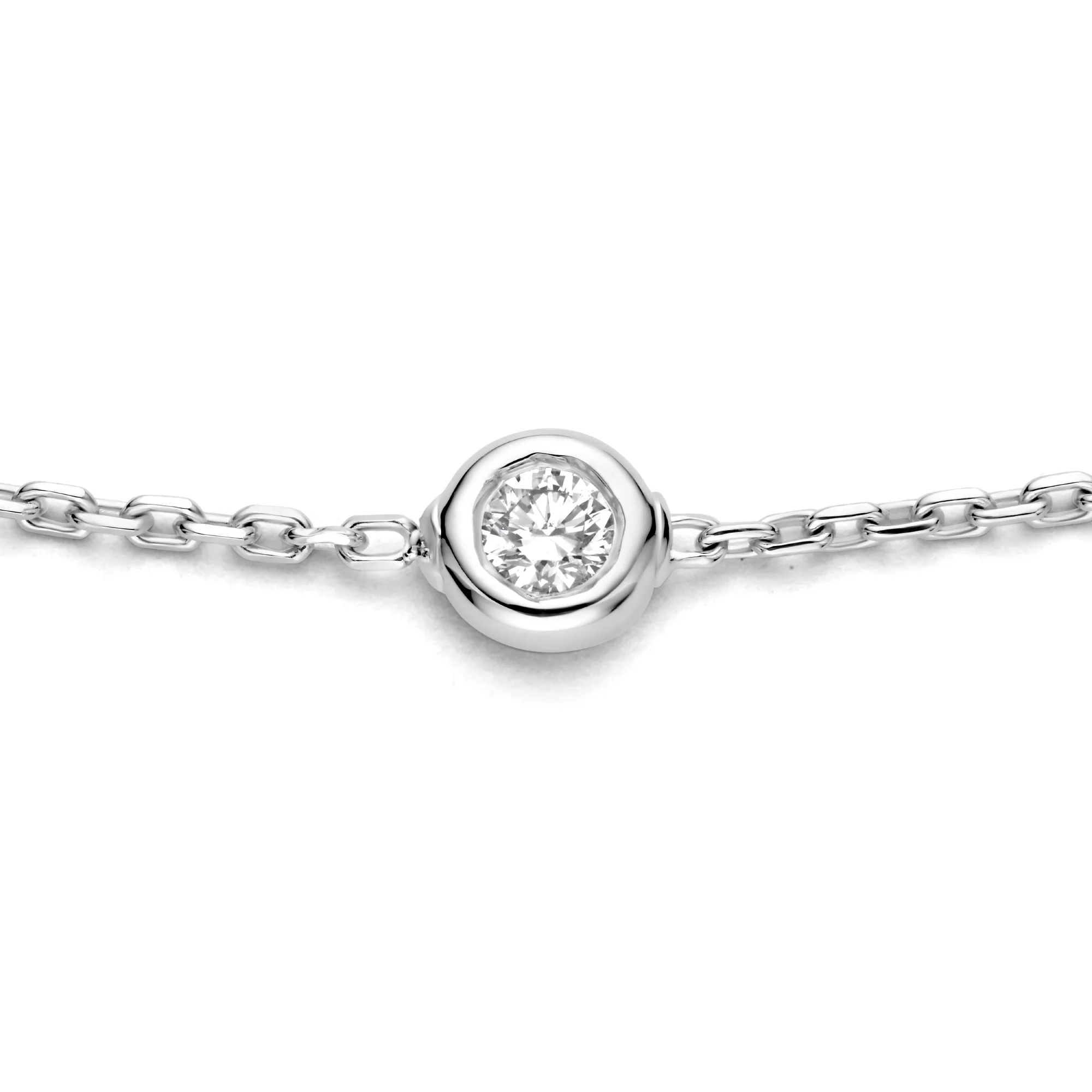 Isabel Bernard De la Paix Alfie 14 Karat | Weißgold Armband | Diamant 0.12 Karat | IBD320003 - Image 8