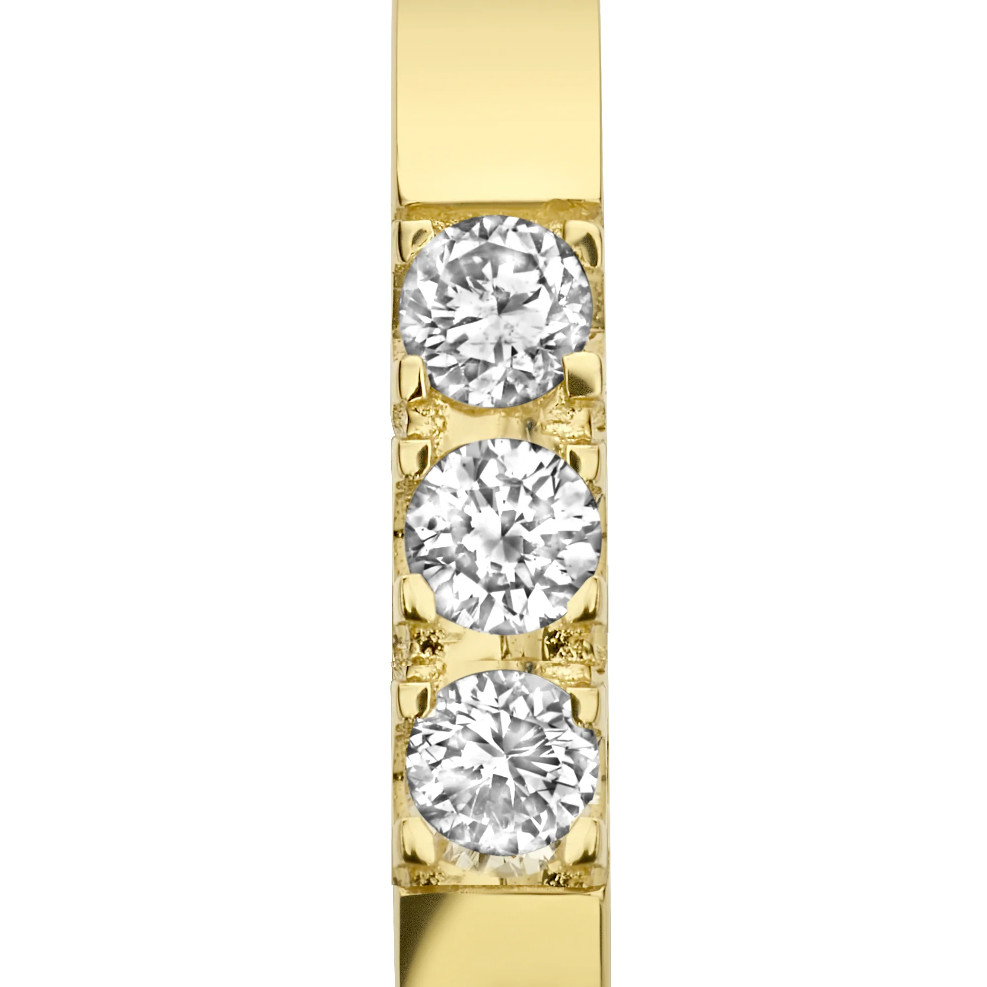 Isabel Bernard De la Paix Madeline 14 Karat | Gold Reif-Ohrringe | Diamant 0.15 Karat | IBD360018 - Image 6