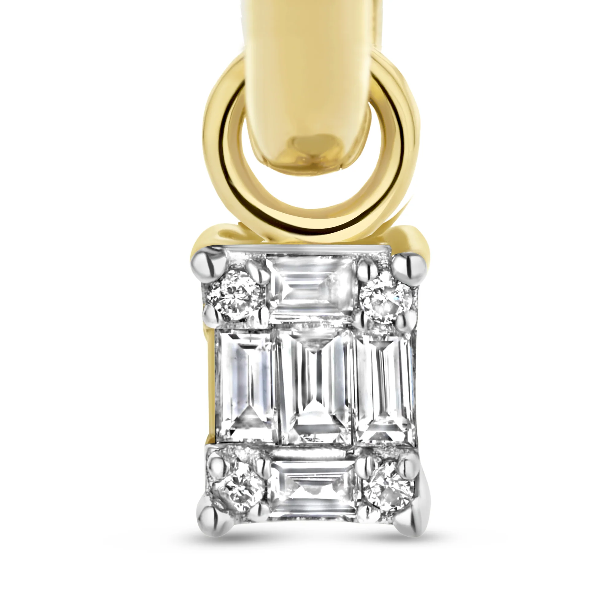 Isabel Bernard De la Paix Maxime 14 Karat Goldcreolen mit Diamant 0.26 ct IBD360019 - Image 6