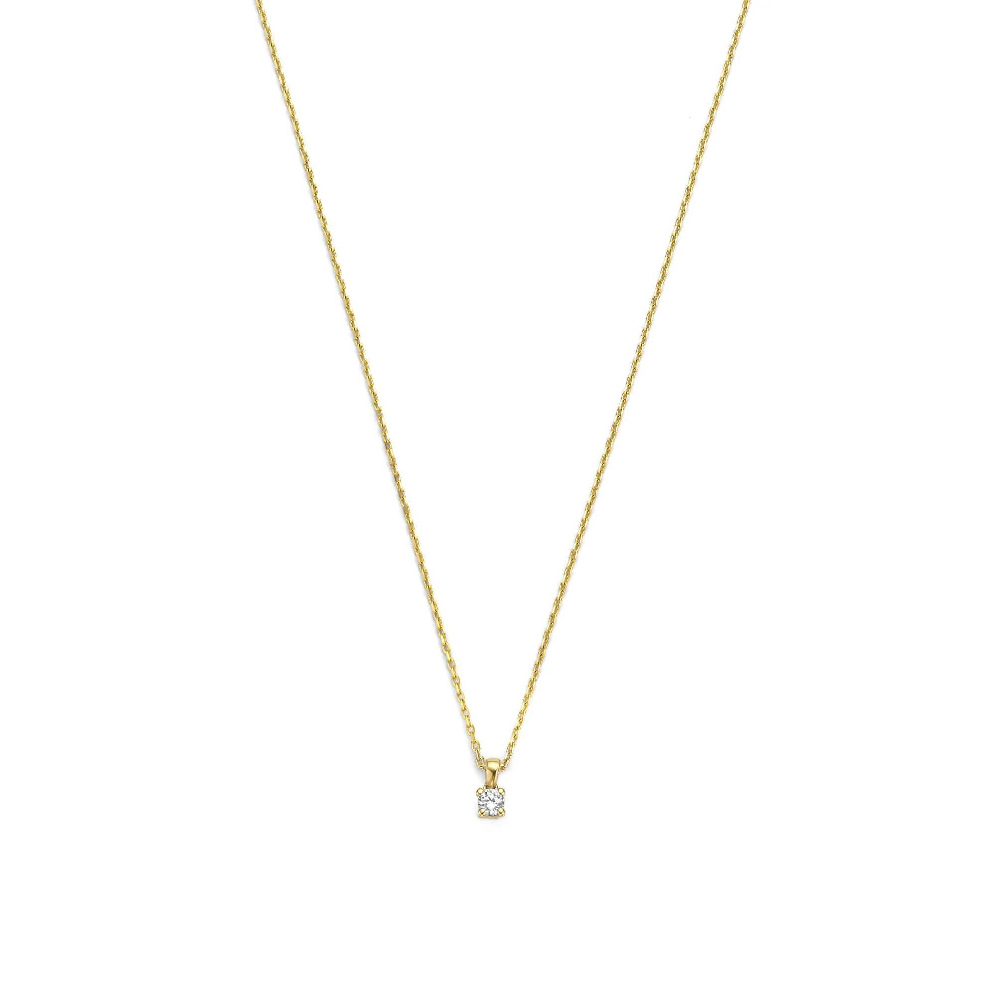 Isabel Bernard De la Paix Celesse 14 Karat | Gold Halskette | Diamant 0.07 Karat | IBD350002
