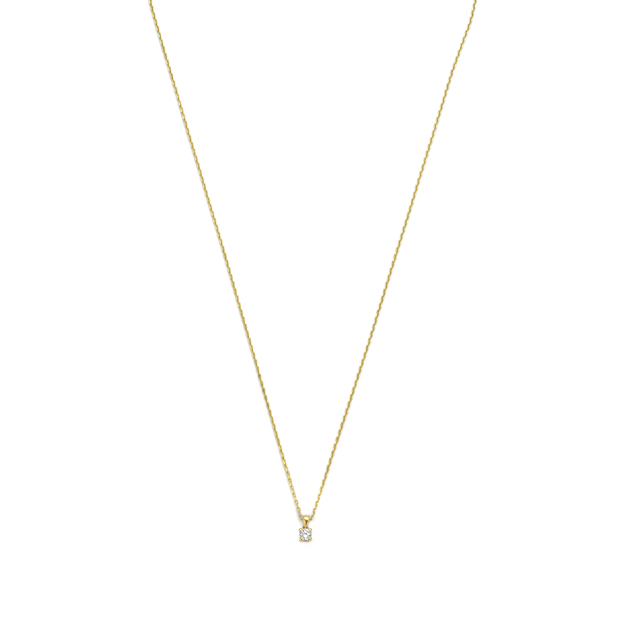 Isabel Bernard De la Paix Celesse 14 Karat | Gold Halskette | Diamant 0.07 Karat | IBD350002 - Image 5