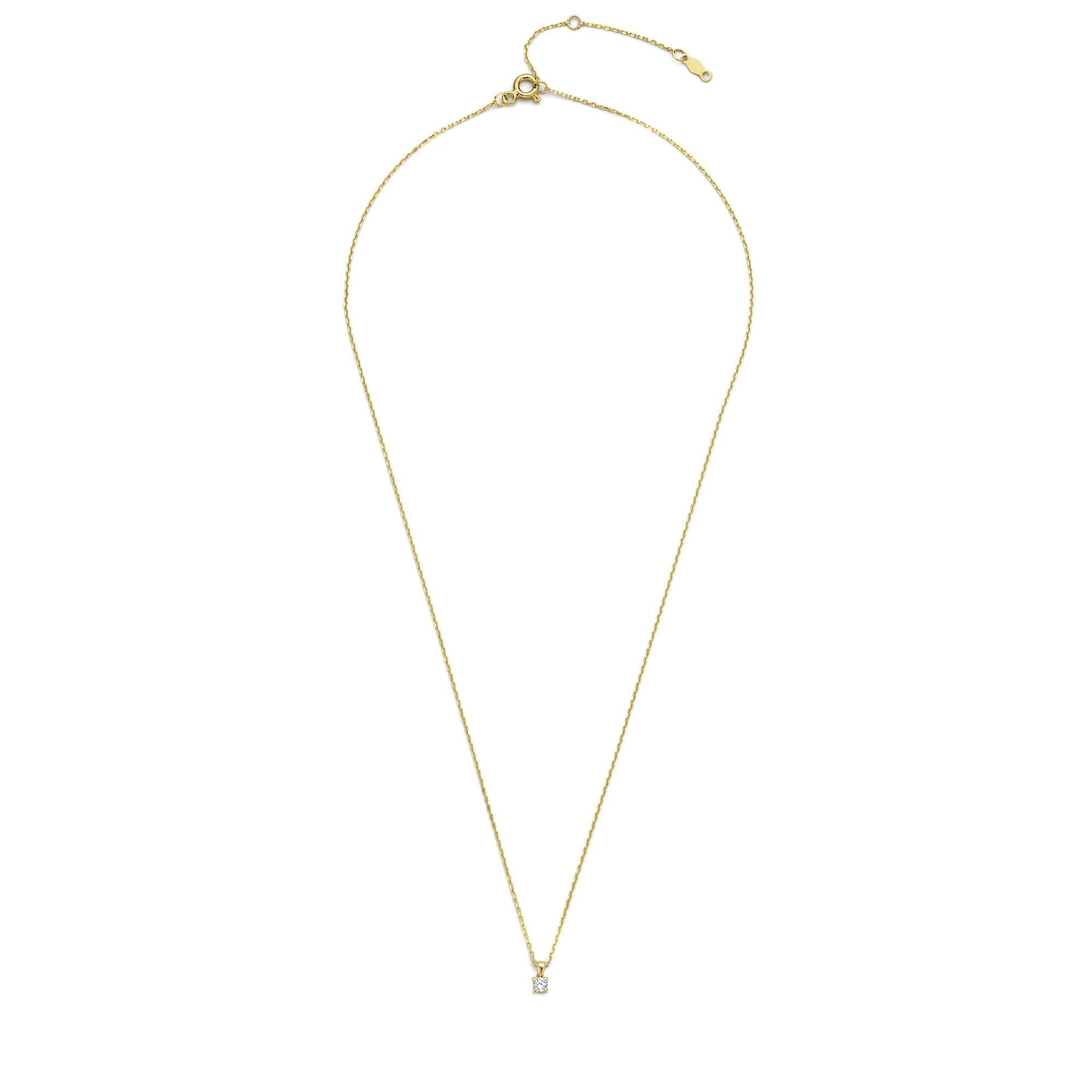 Isabel Bernard De la Paix Celesse 14 Karat | Gold Halskette | Diamant 0.07 Karat | IBD350002 - Image 6