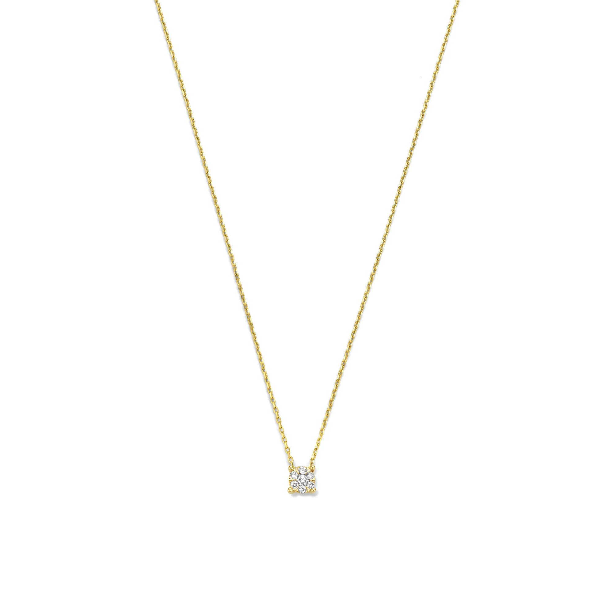 Isabel Bernard De la Paix Hanaé 14 Karat | Gold Halskette | Diamant 0.08 Karat | IBD350007